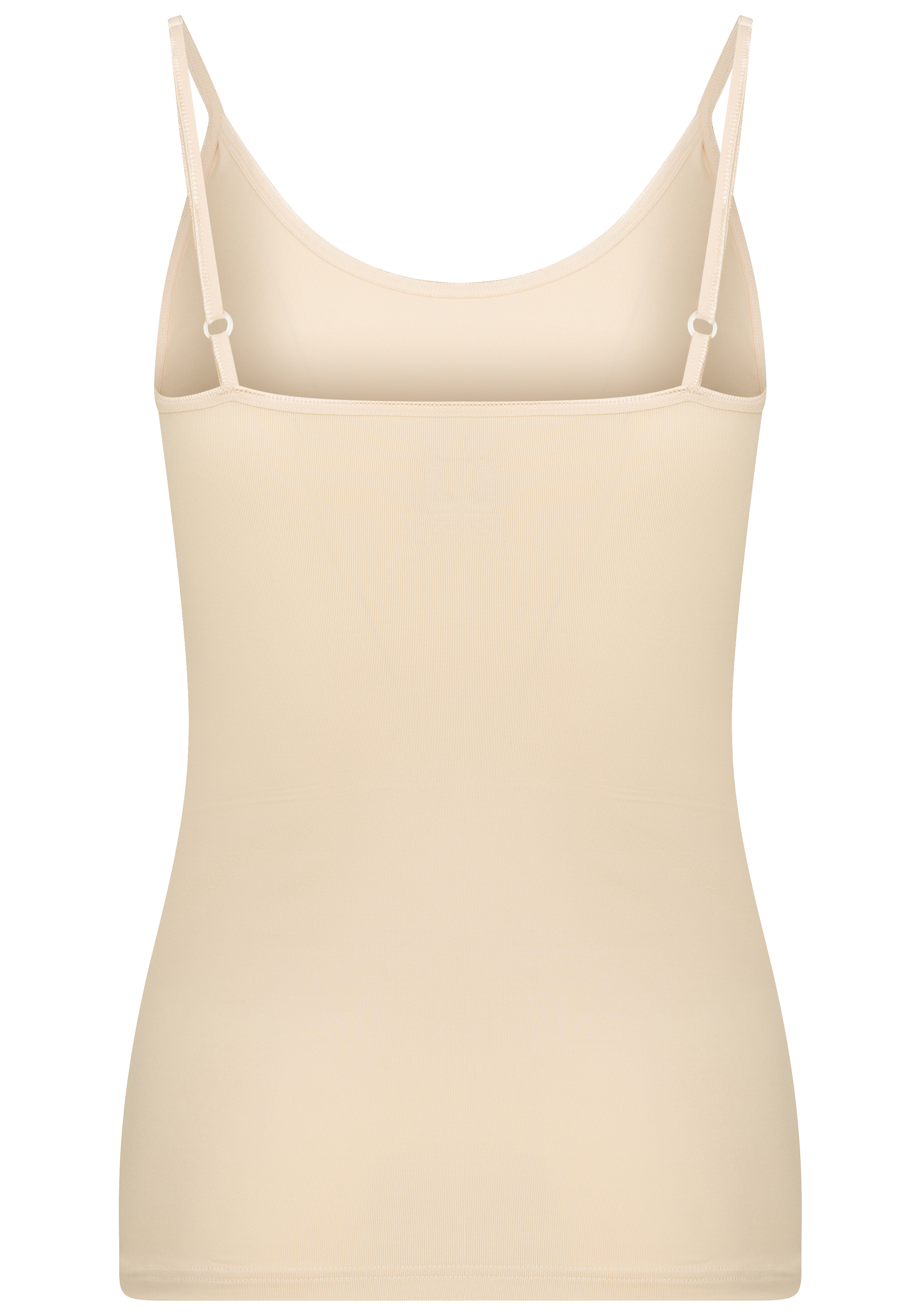 RJ Bodywear Pure Color dames spaghetti top (1-pack), hemdje met smalle verstelbare bandjes, huid
