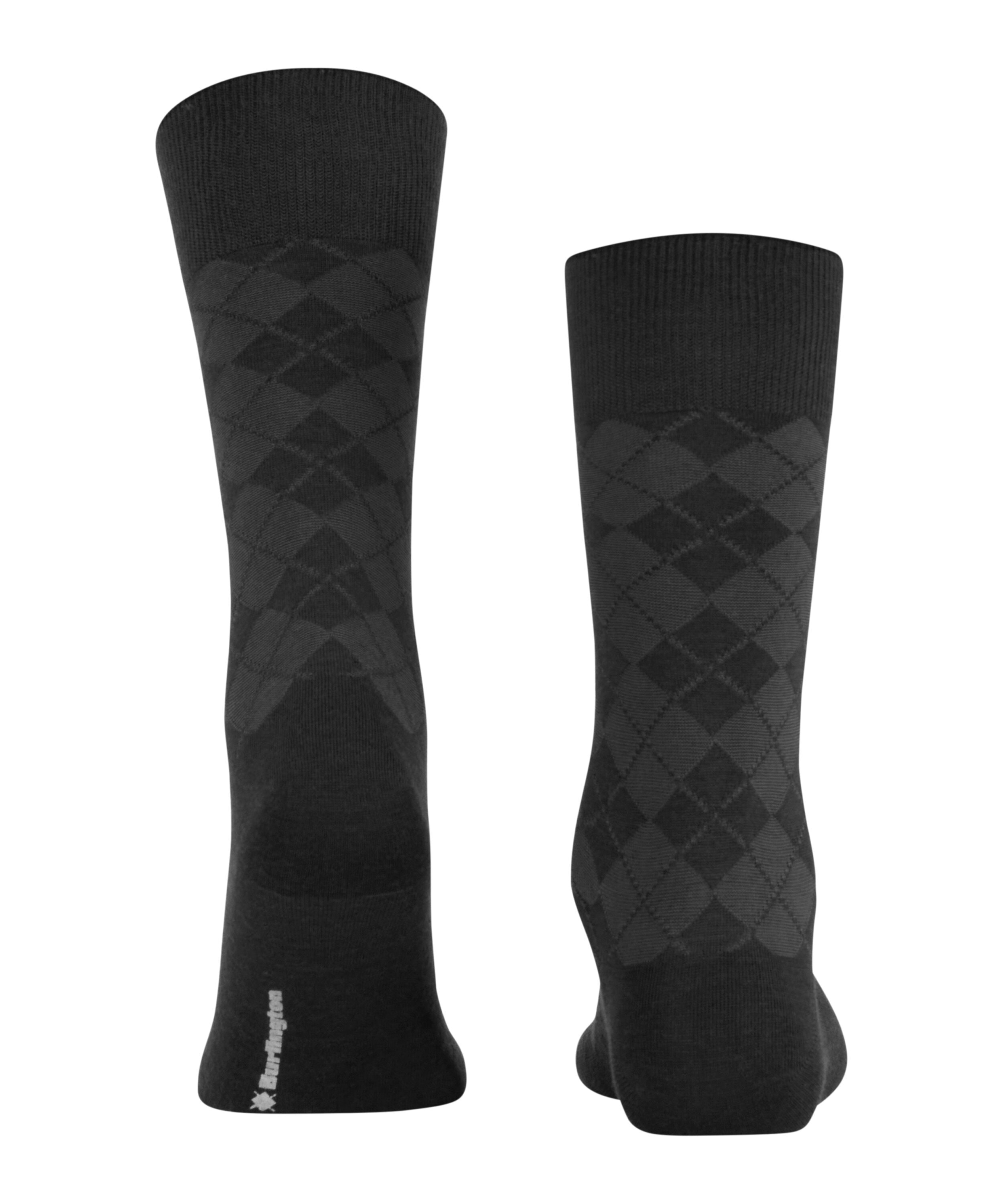 Burlington Leyton herensokken, zwart (black)