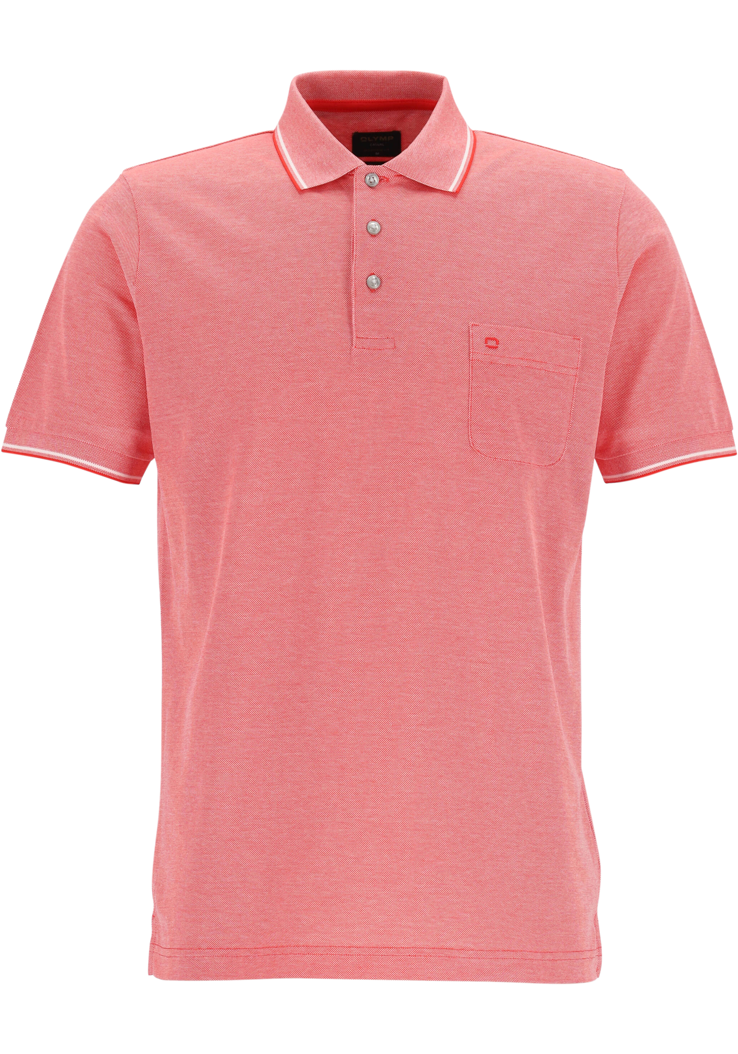 OLYMP Polo Casual, modern fit polo, rood