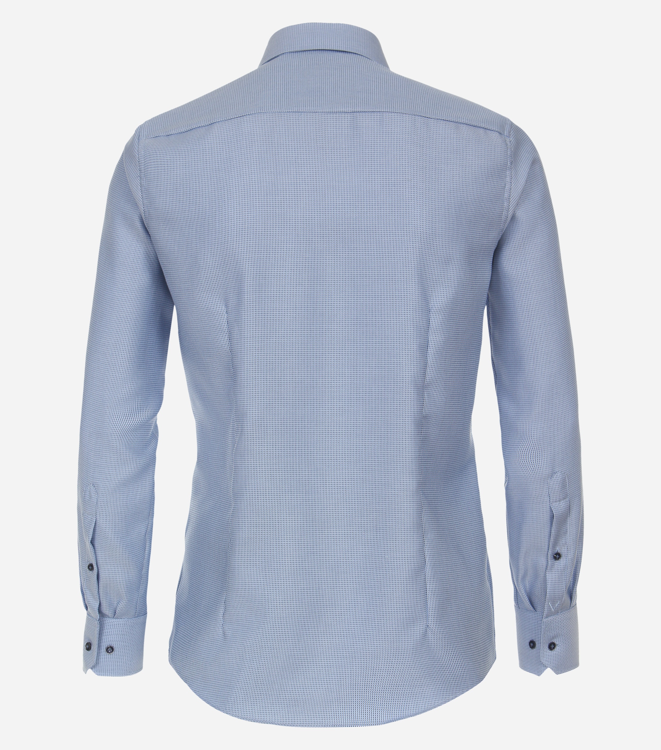 VENTI modern fit overhemd, dobby, blauw