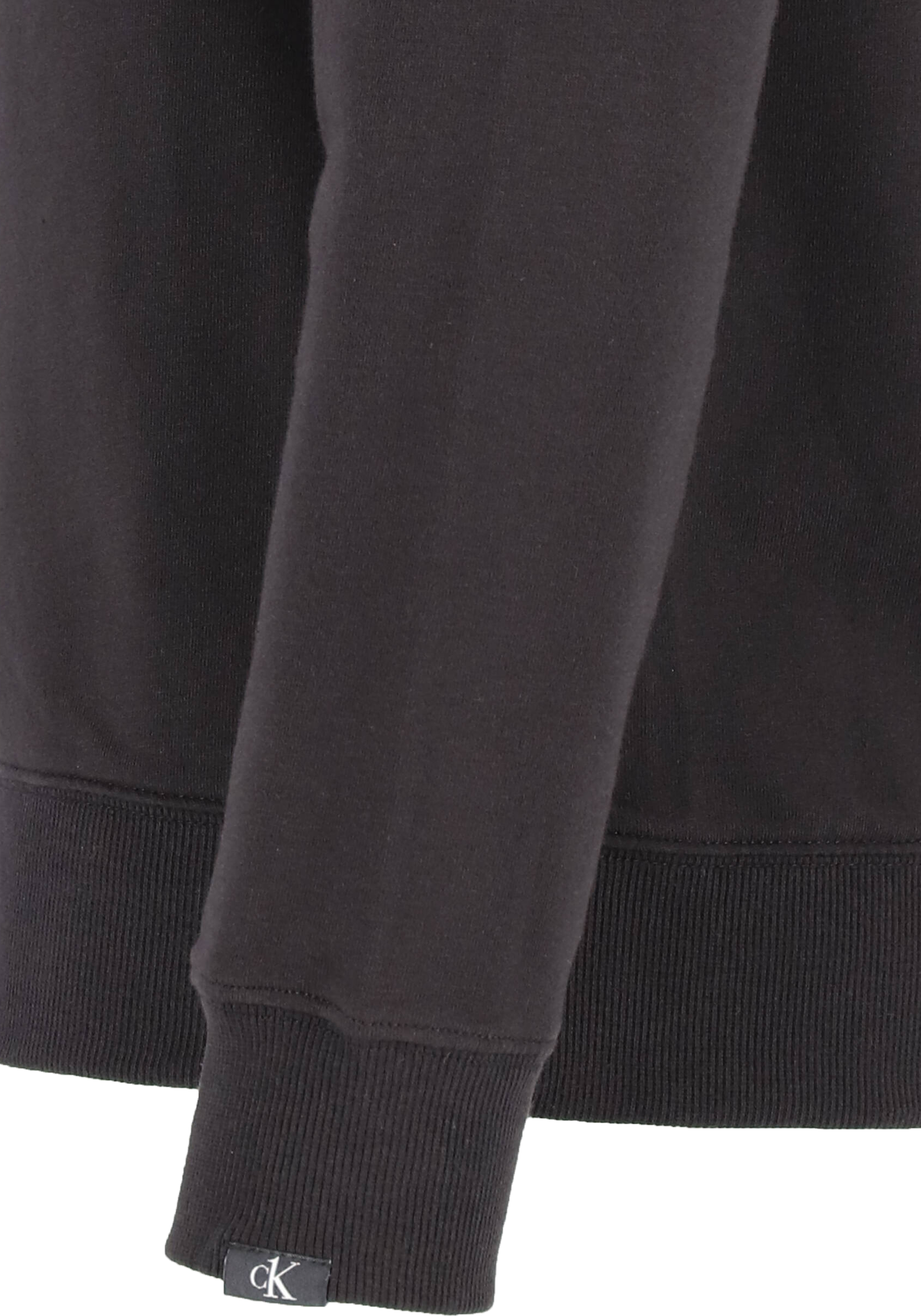 Calvin Klein CK ONE lounge hoodie, heren sweatvest met rits en capuchon, middeldik, zwart