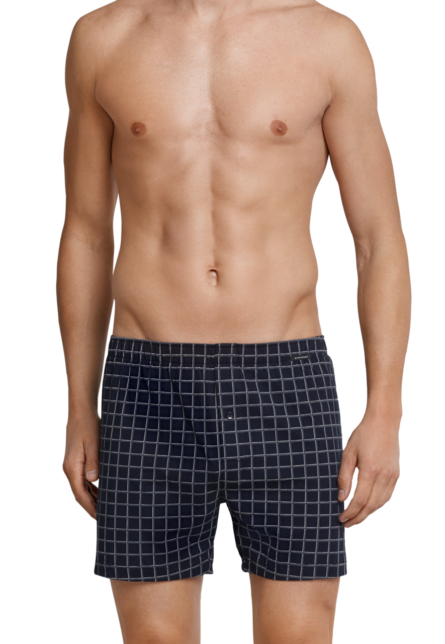 SCHIESSER Dark Sapphire boxer (1-pack), heren boxershort donkerblauw