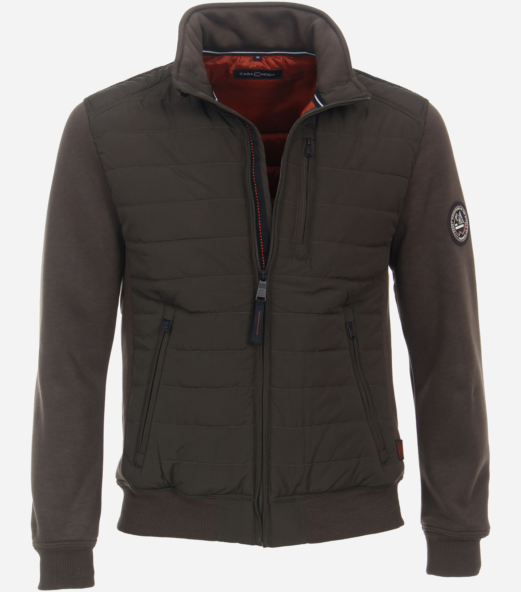 CASA MODA comfort fit vest, donkergroen