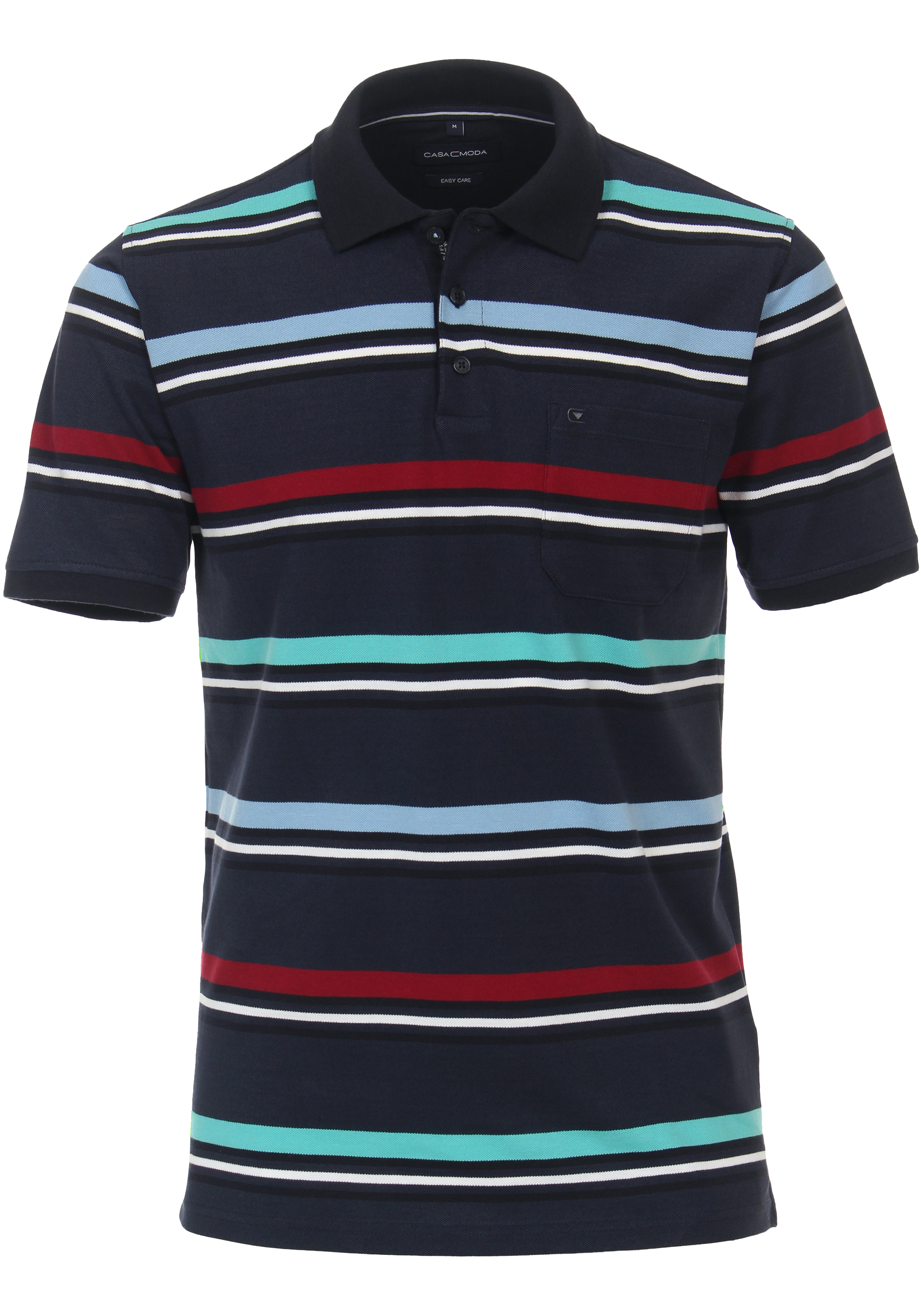 CASA MODA comfort fit heren polo, blauw
