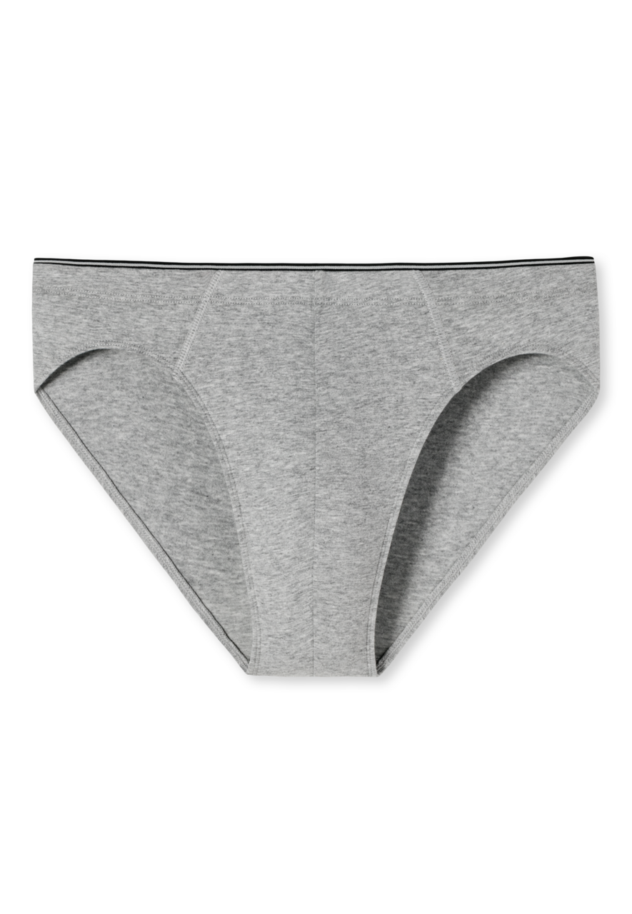 SCHIESSER 95/5 slip (1-pack), heren superminislip biologisch katoen grijs-melange