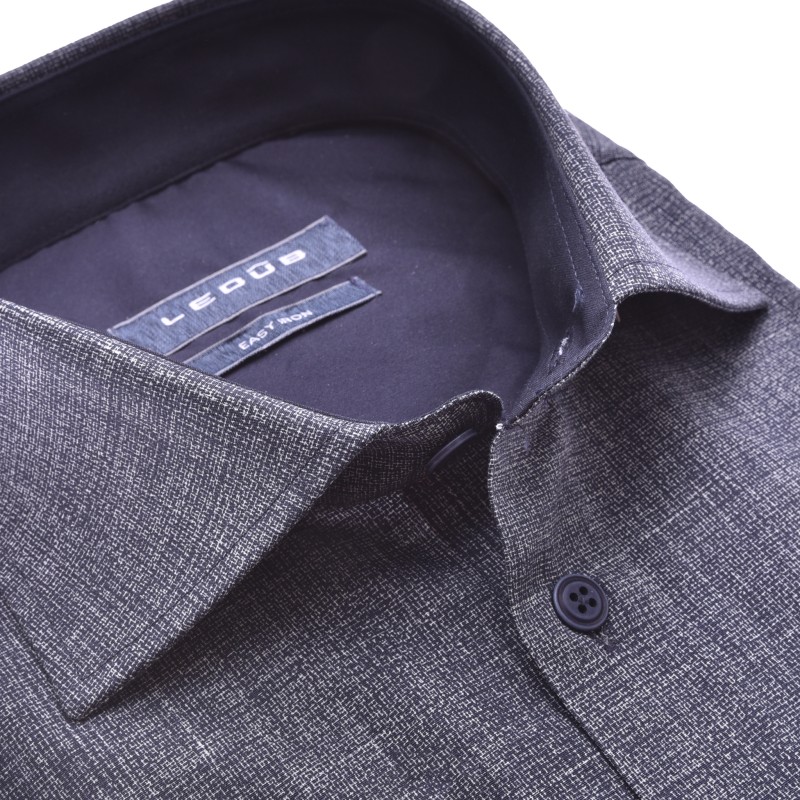 Ledub modern fit overhemd, donkerblauw