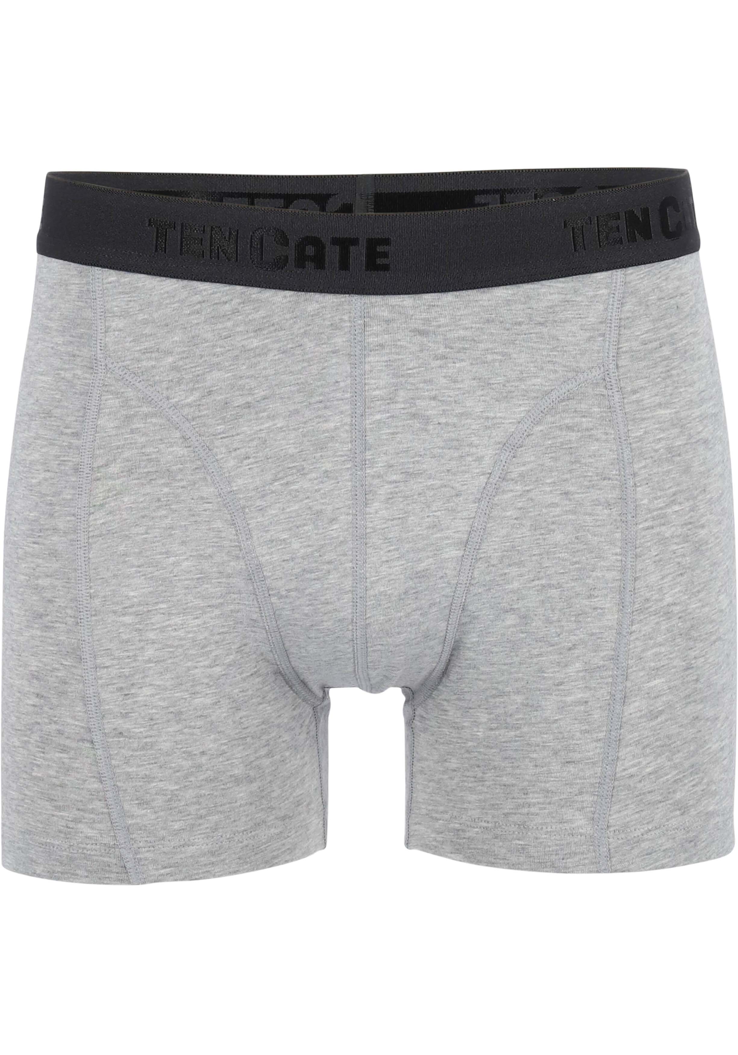 TEN CATE Basics men shorts (2-pack), heren boxers normale lengte, grijs melange