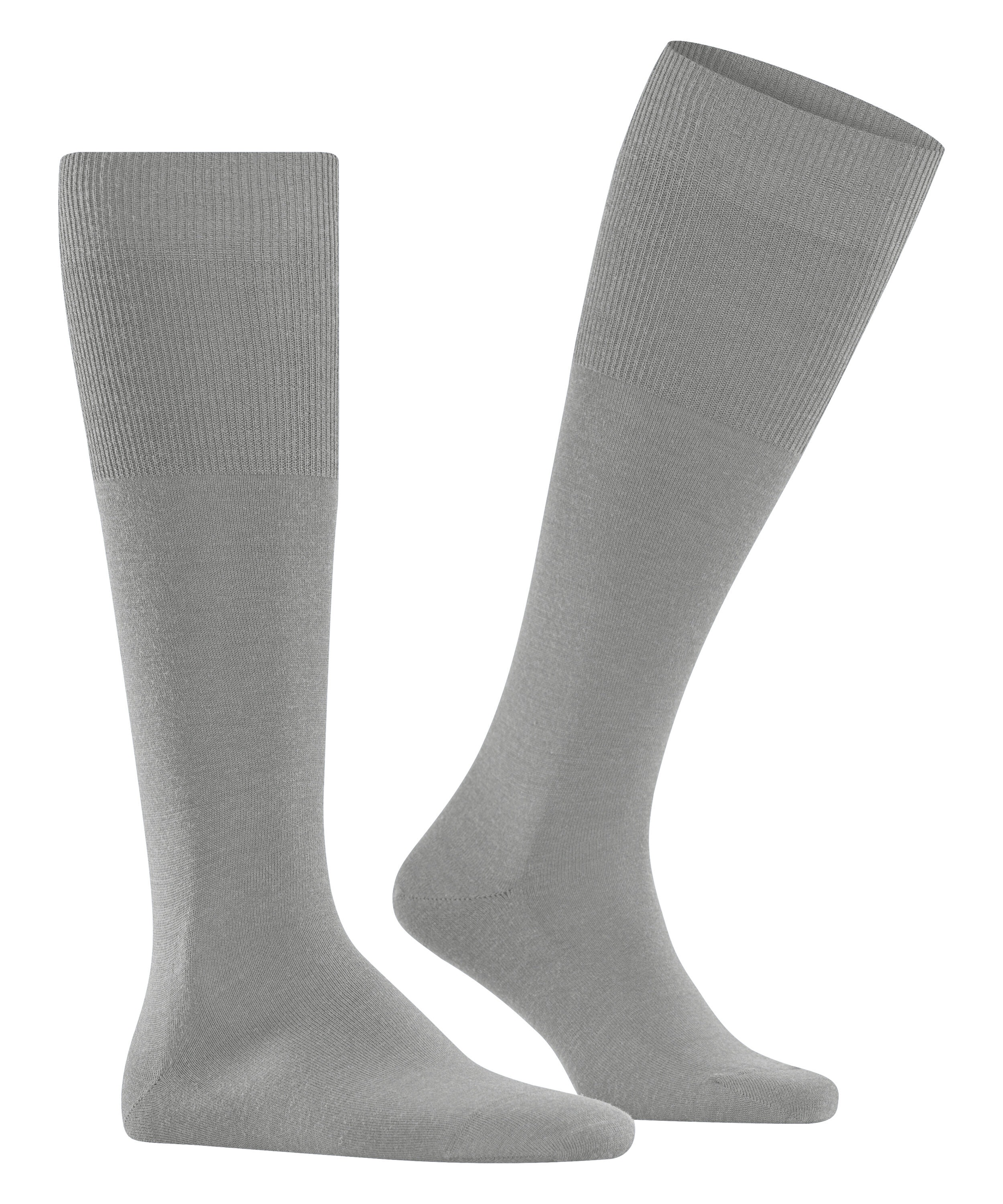 FALKE Airport heren kniekousen, grijs (lunar)