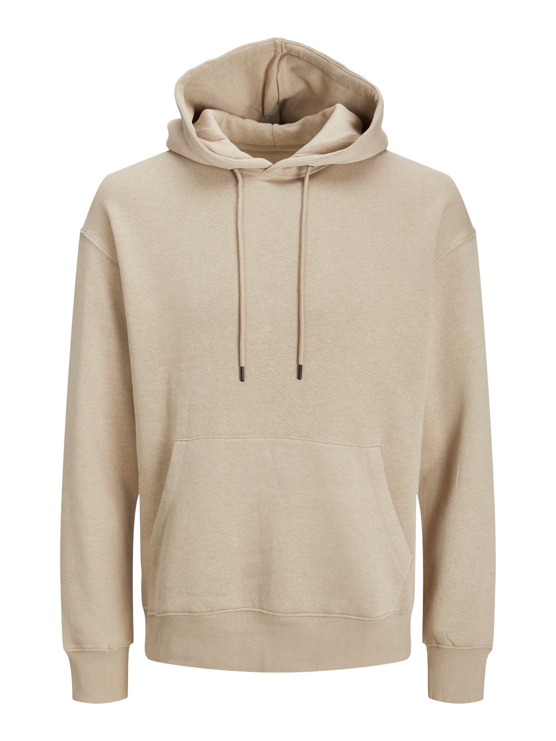 JACK & JONES Star basic sweat hood regular fit, heren hoodie katoenmengsel met capuchon, beige