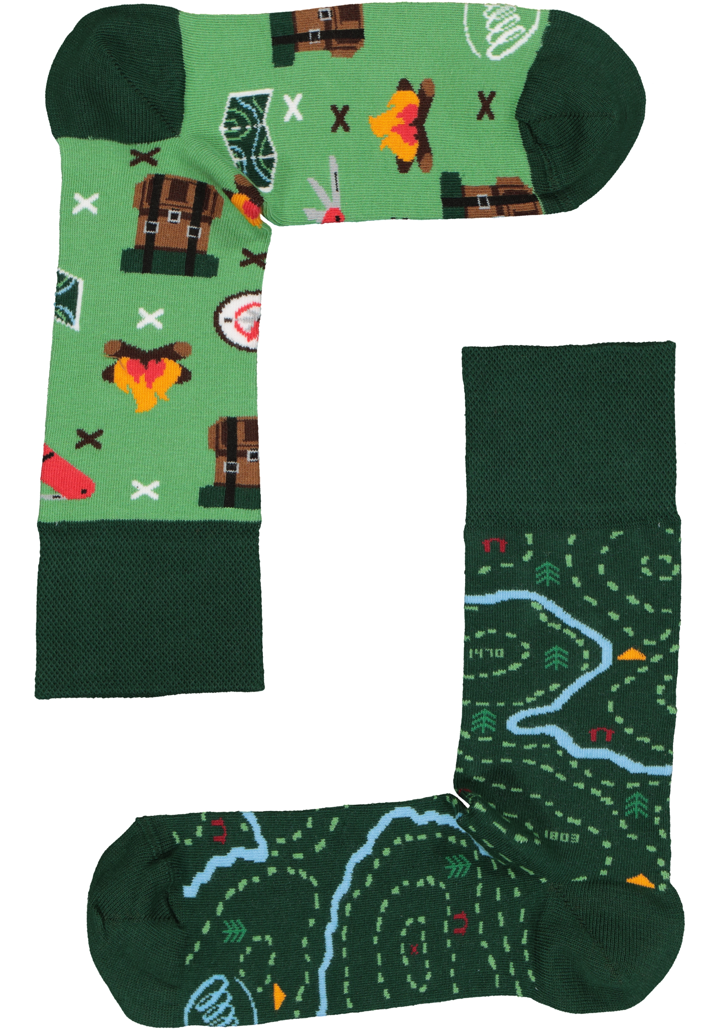 Many Mornings unisex sokken Map