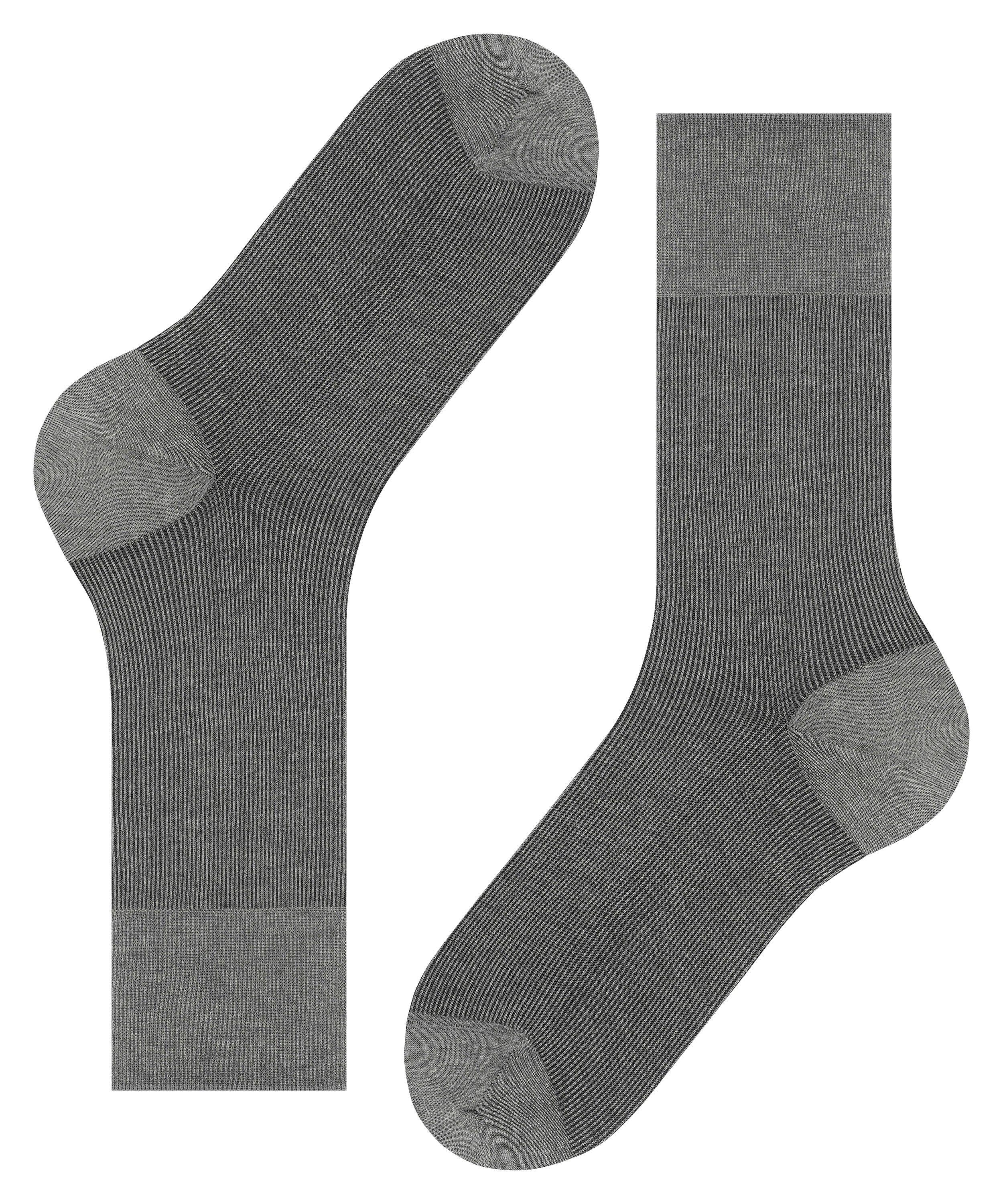 FALKE Fine Shadow herensokken, grijs melange (steel melangeange)