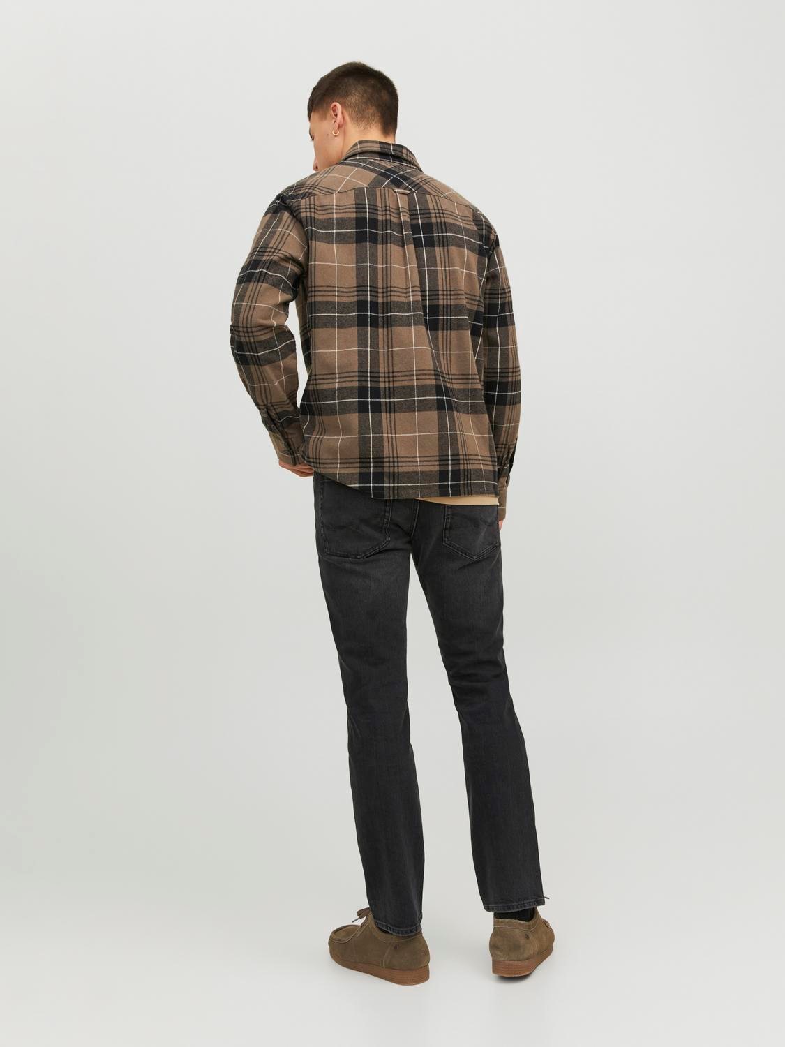 JACK & JONES Mike Original regular fit, heren jeans, zwart denim