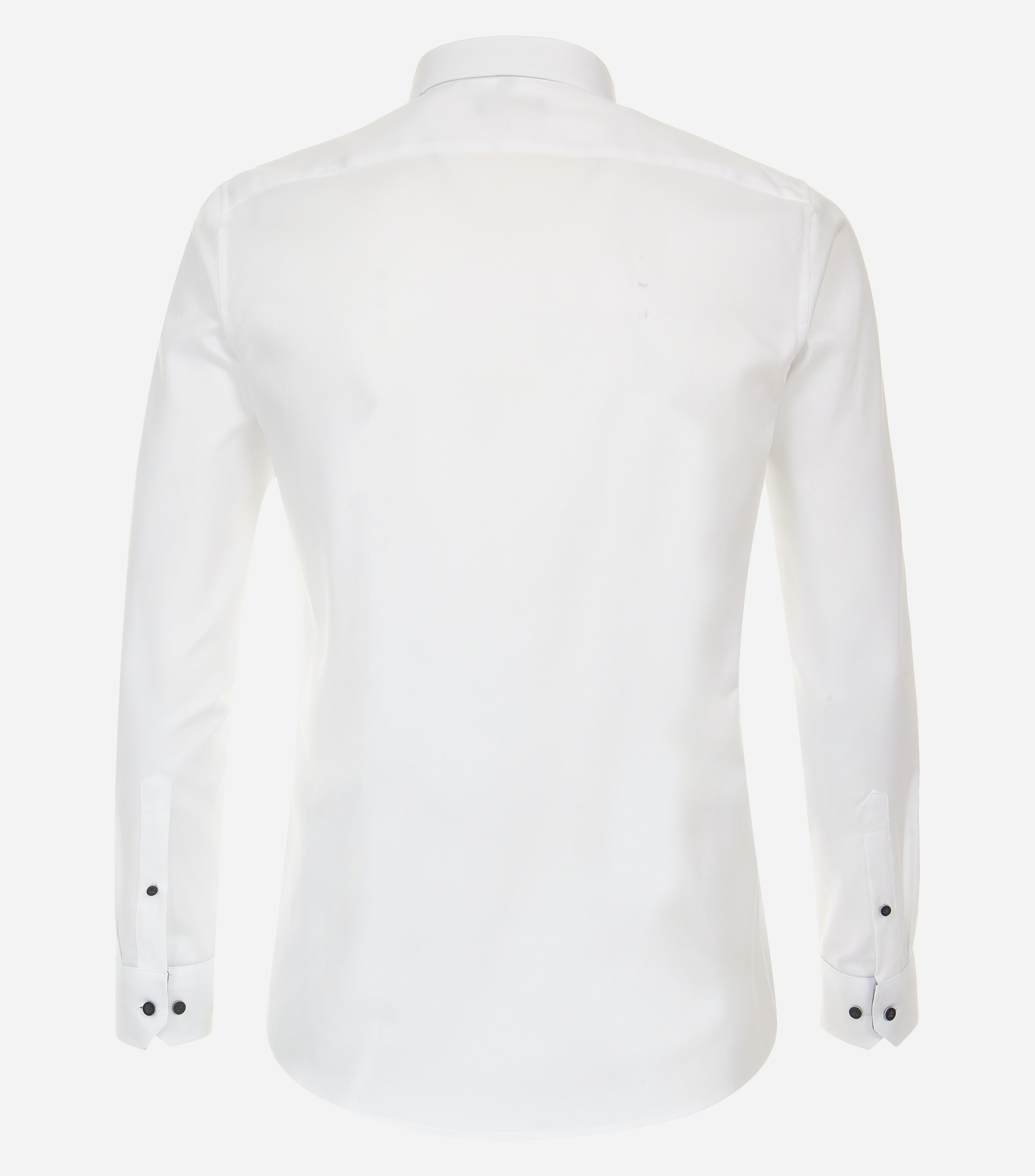 Redmond slim fit overhemd, popeline, wit dessin