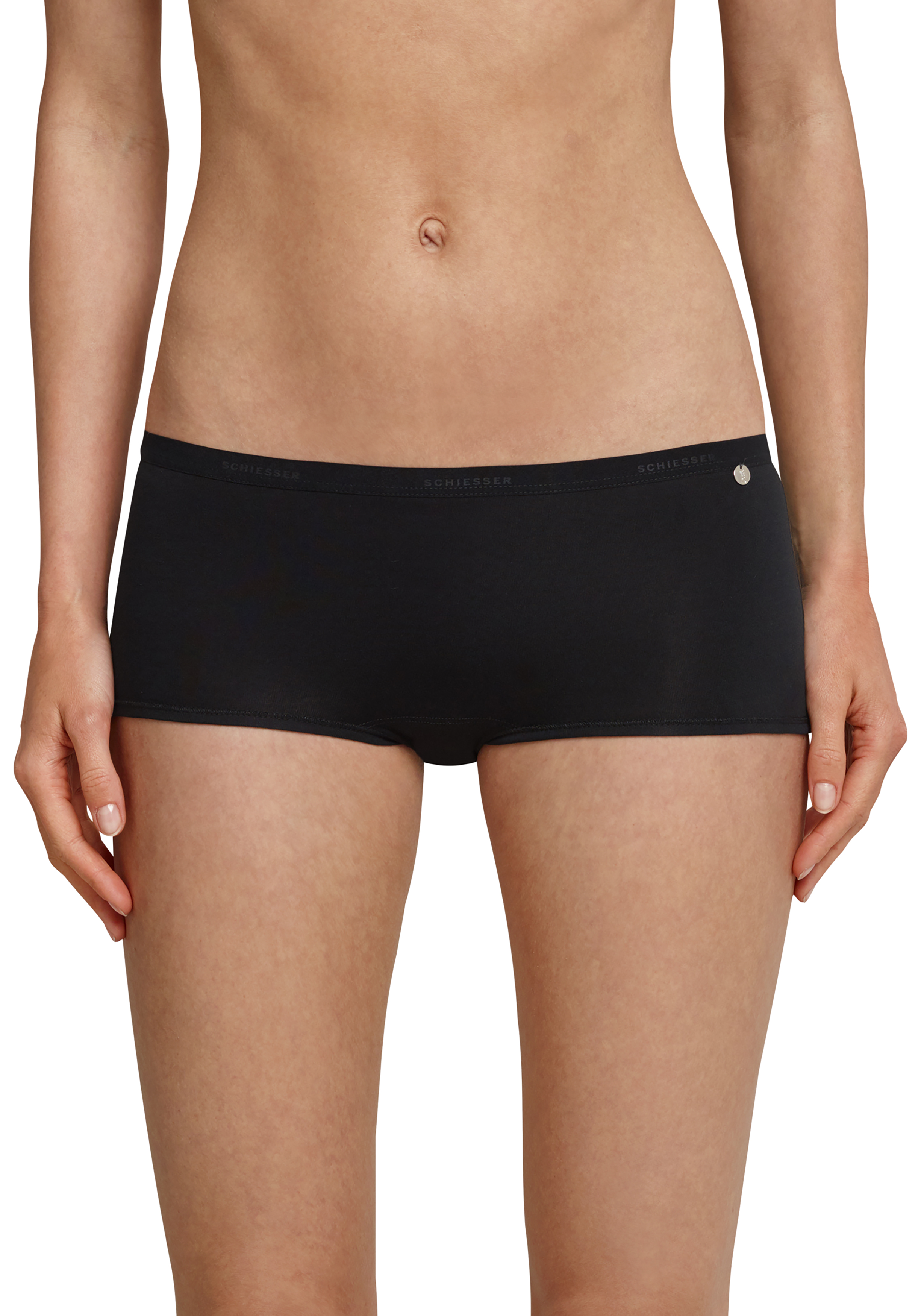 SCHIESSER 95/5 dames shorts (3-pack), zwart