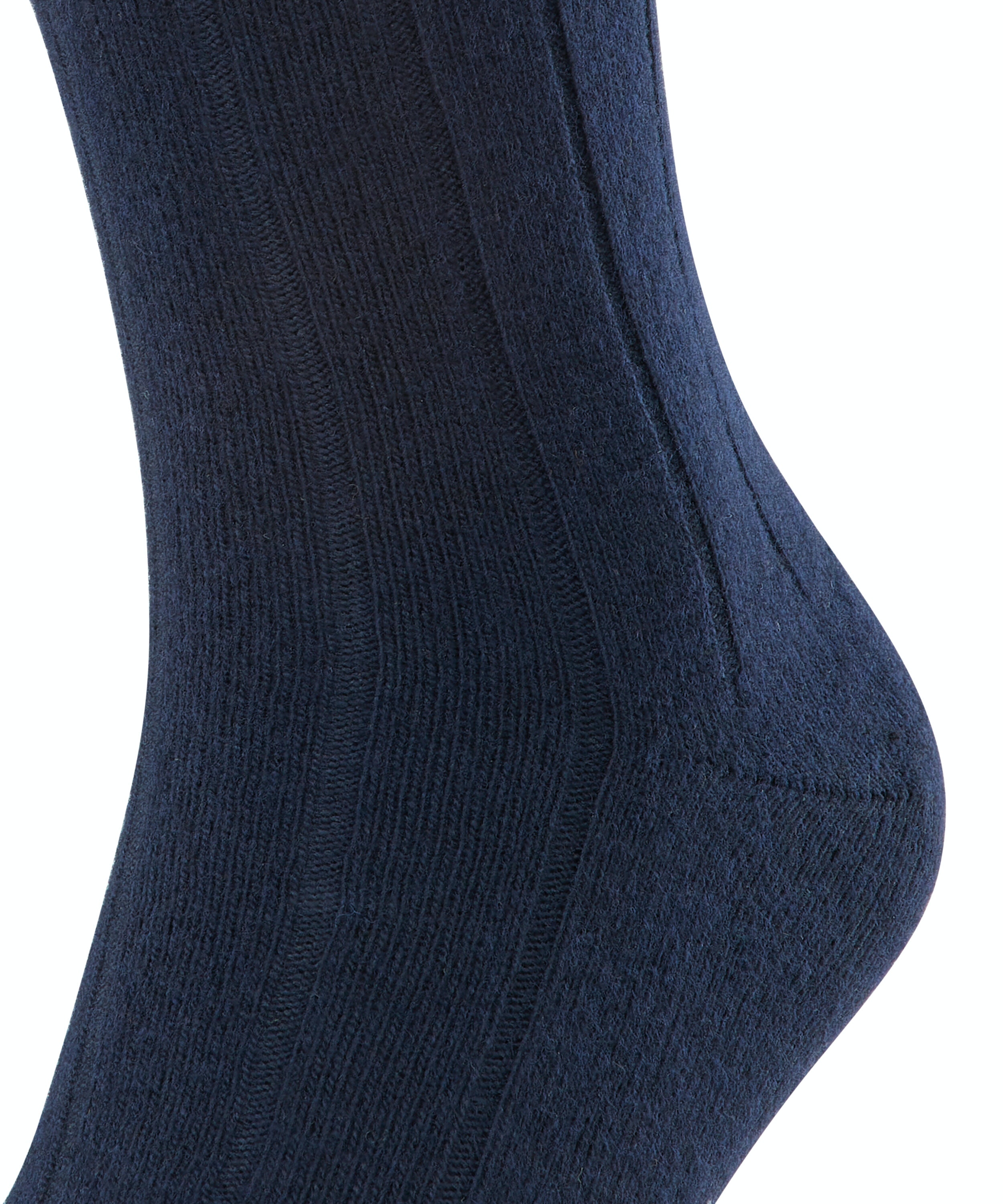 FALKE Lhasa Rib herensokken, blauw (dark navy)