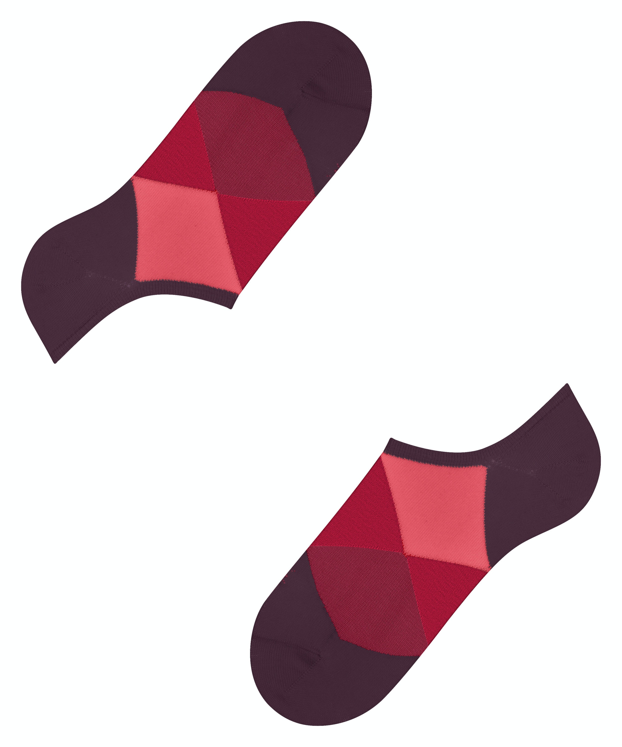 Burlington Clyde heren sneakersokken, rood (claret)