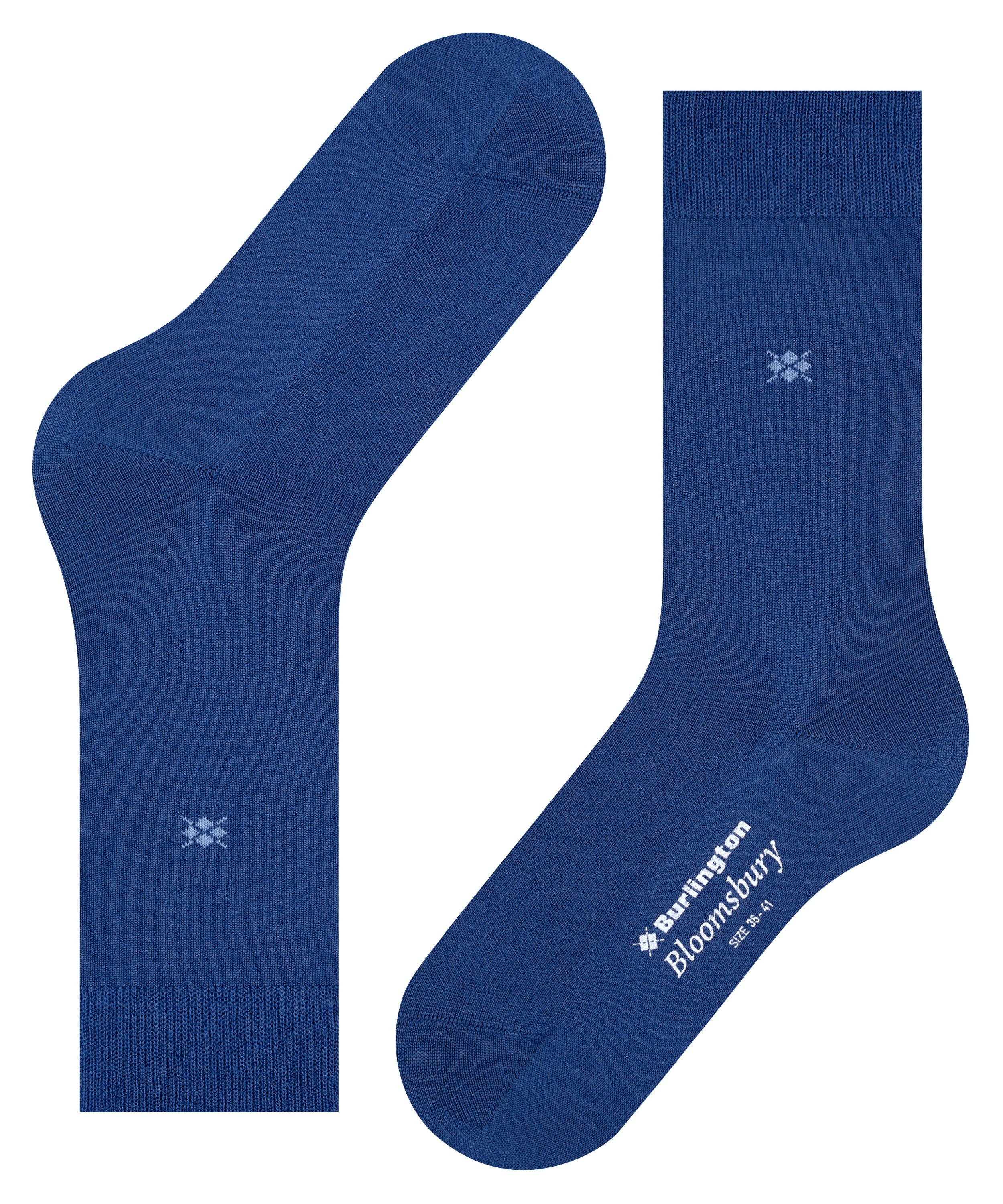 Burlington Bloomsbury damessokken, blauw (royal blue)