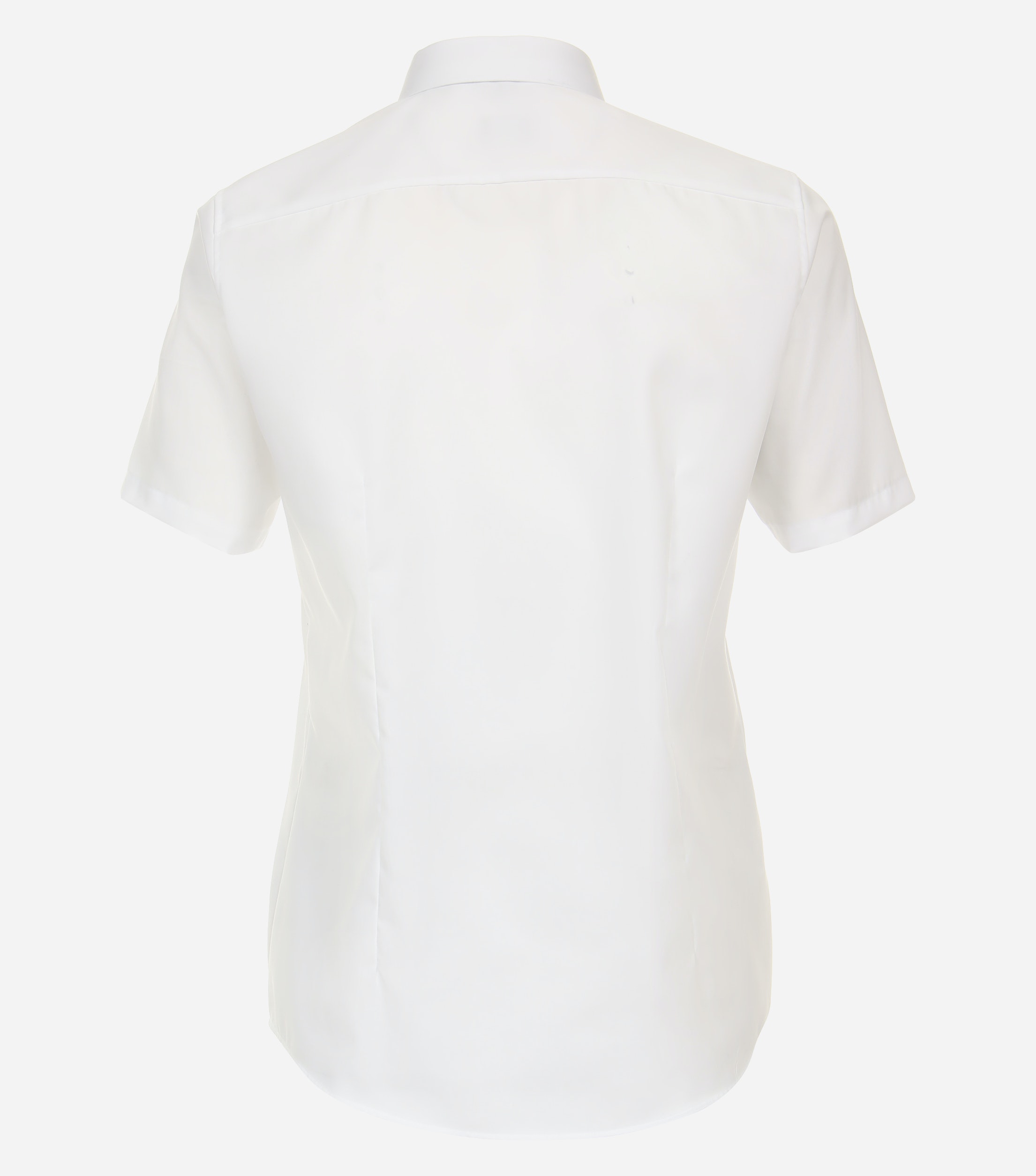 VENTI modern fit overhemd, korte mouw, dobby, wit