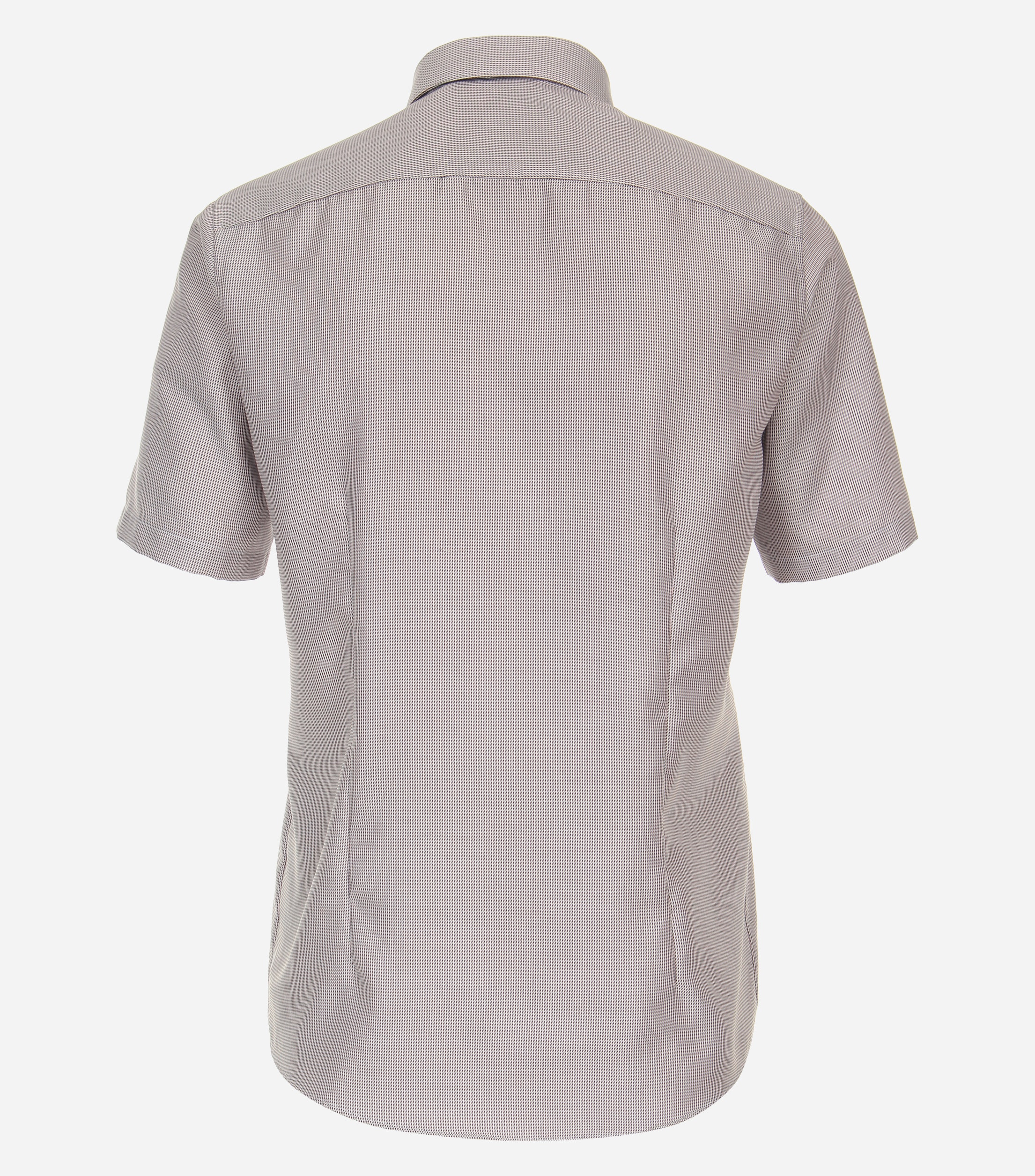 VENTI modern fit overhemd, korte mouw, twill, oranje