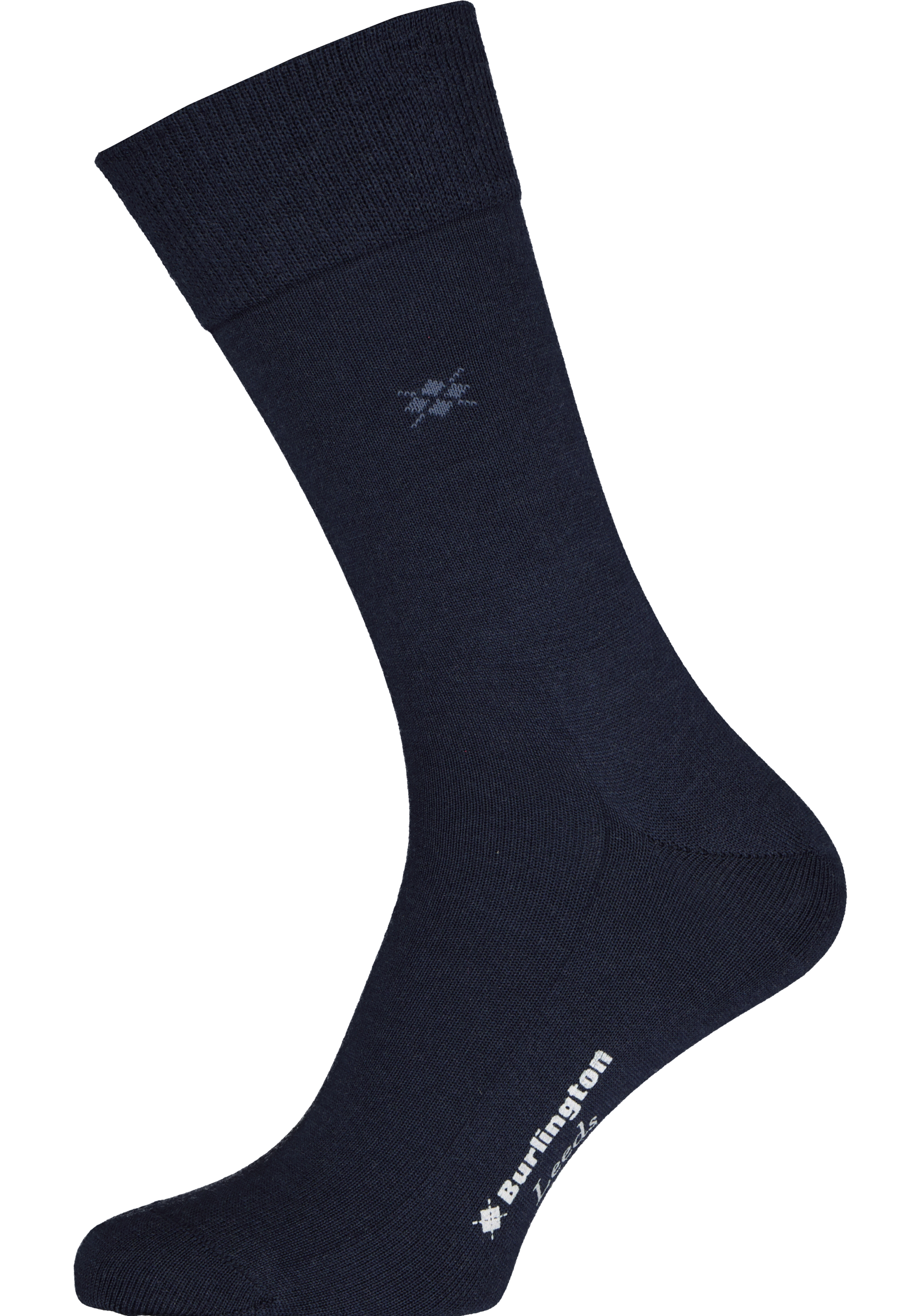 Burlington Leeds herensokken, wol, marine blauw