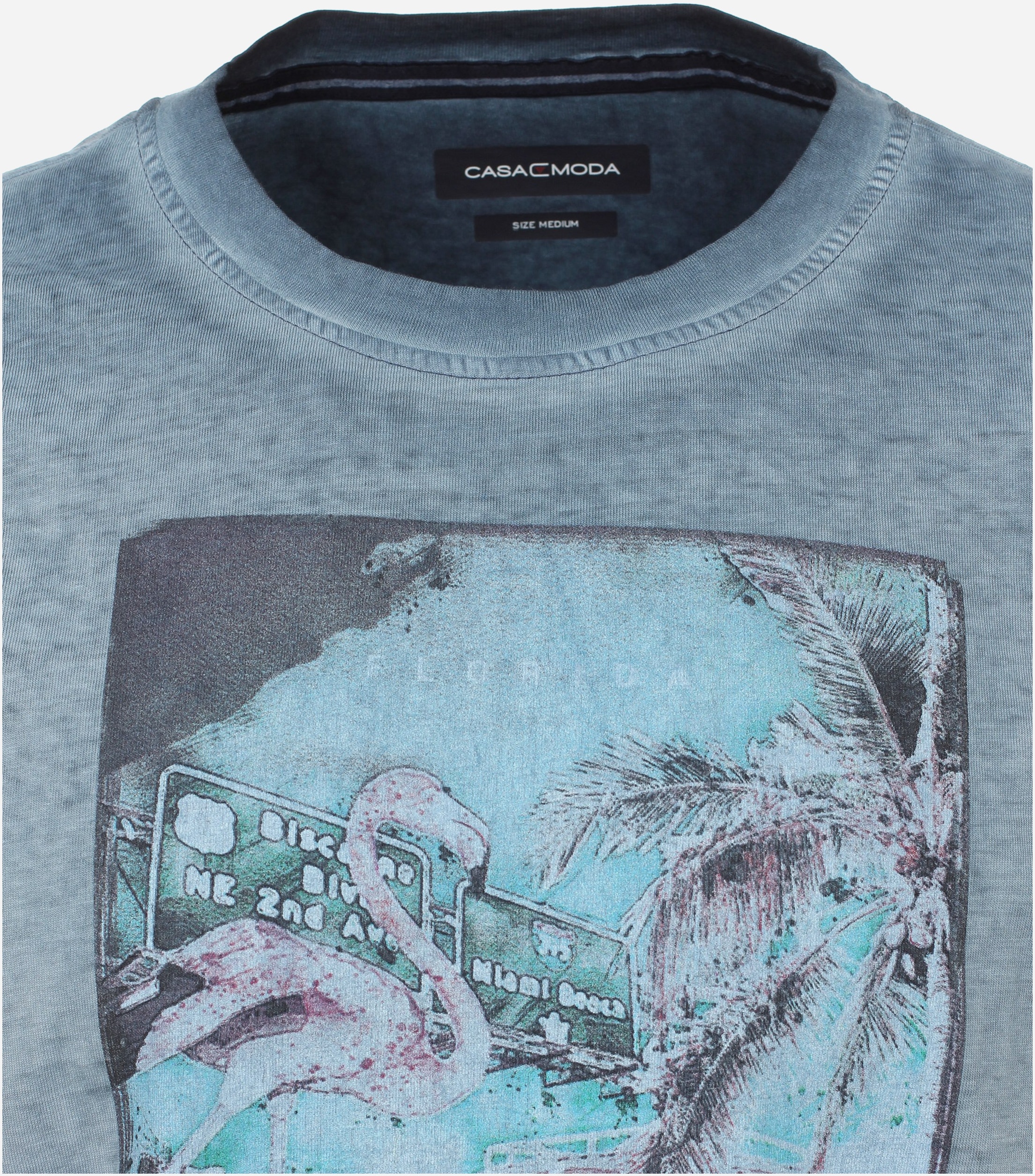 CASA MODA comfort fit heren T-shirt, blauw