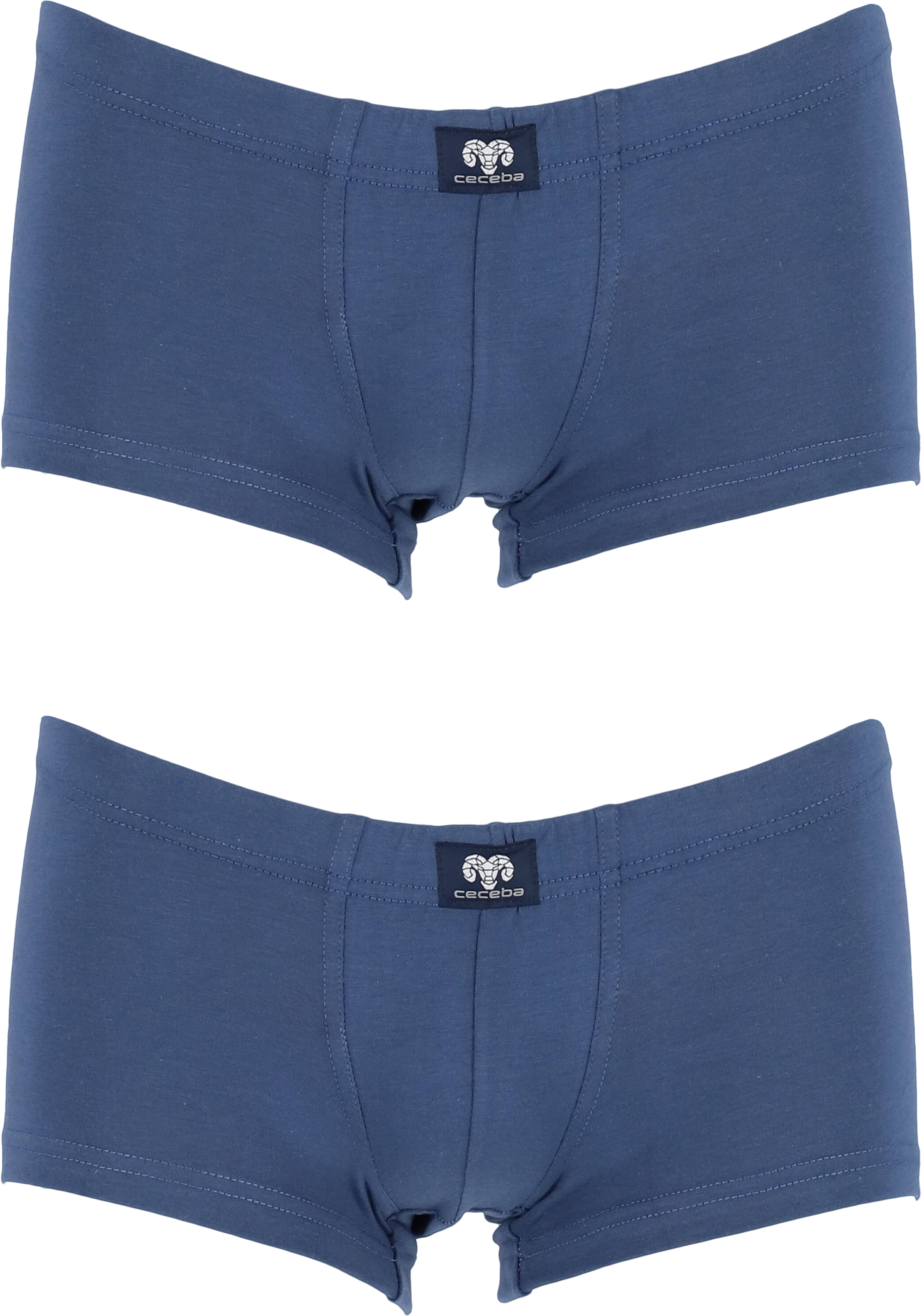 Ceceba heren boxers buikmodel (2-pack), blauw