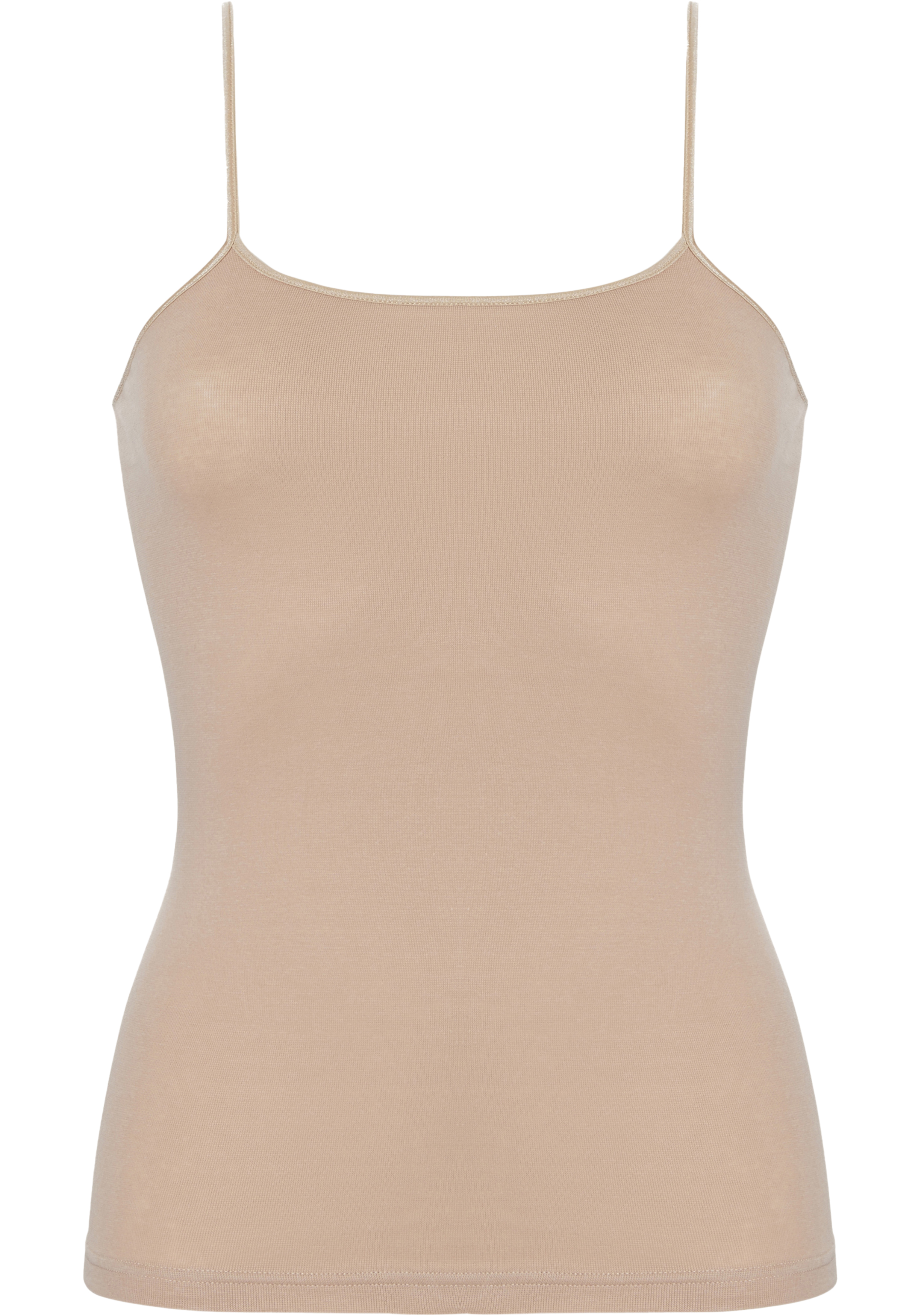 TEN CATE Basic women spaghetti top (2-pack), dames hemd smalle bandjes, huidskleur