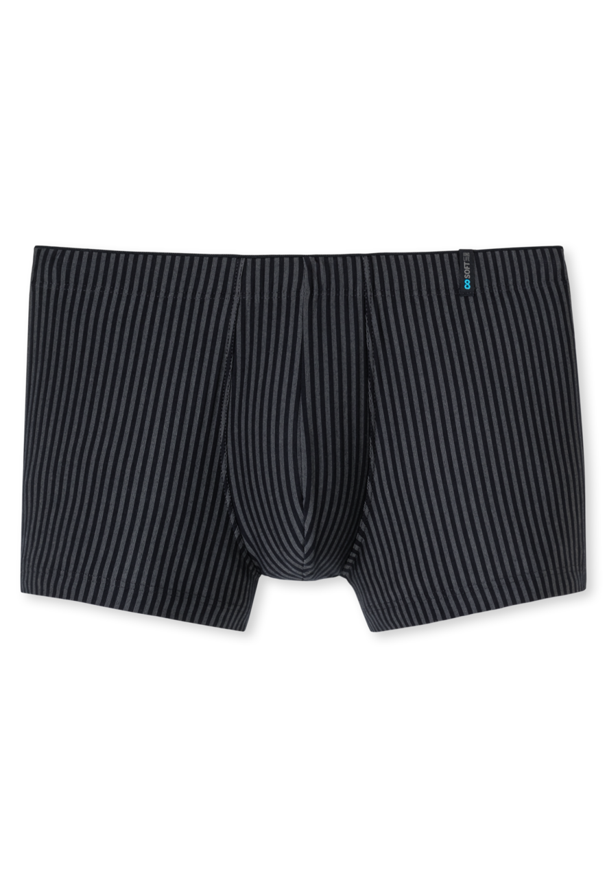 SCHIESSER Long Life Soft boxer (1-pack), heren short blauwzwarte strepen