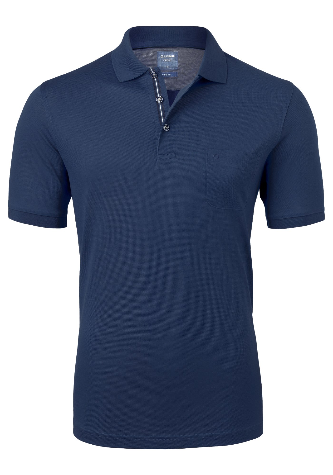 OLYMP modern fit poloshirt, blauw