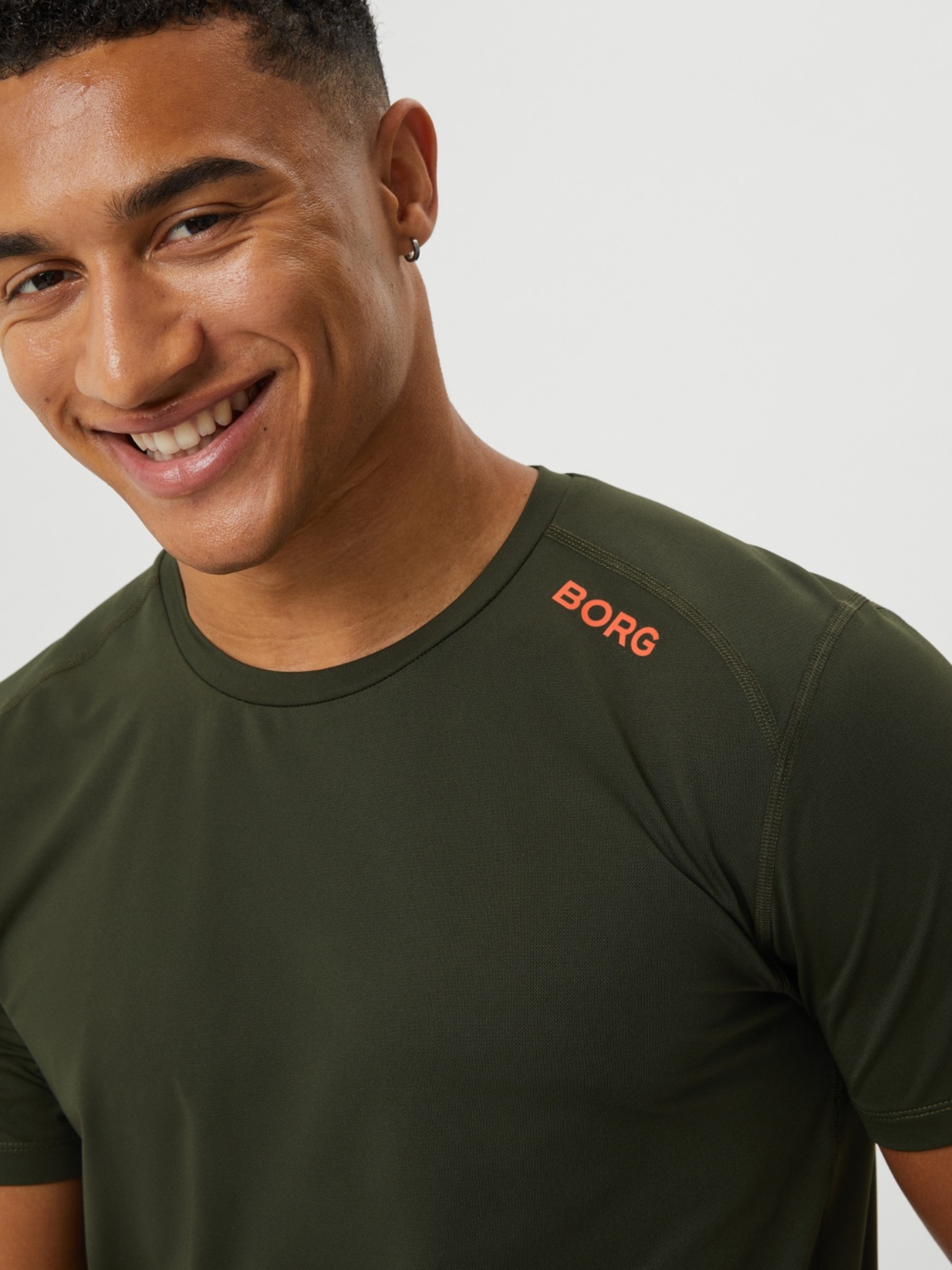 Bjorn Borg athletic T-shirt, donkergroen
