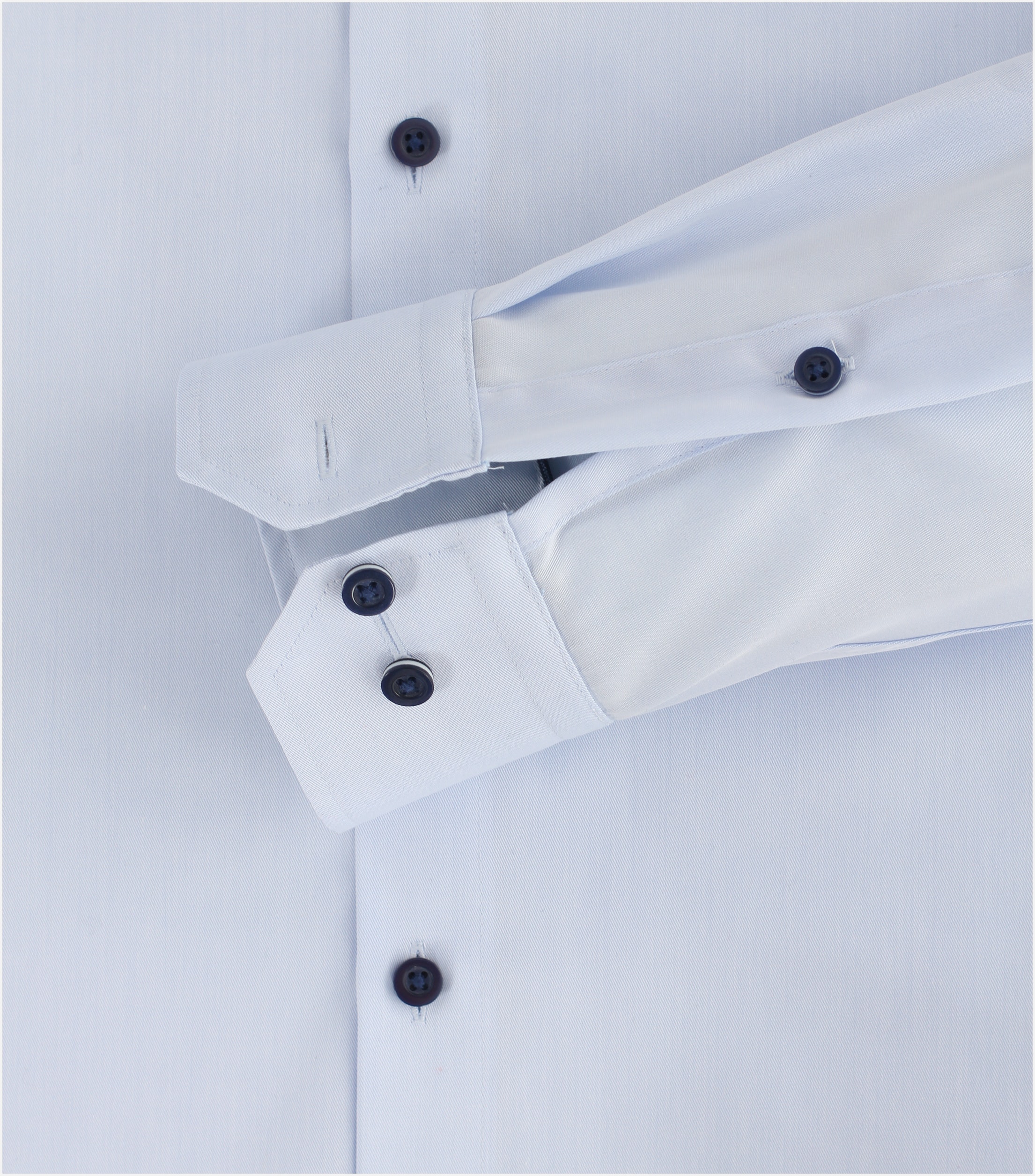 Redmond slim fit overhemd, popeline, blauw