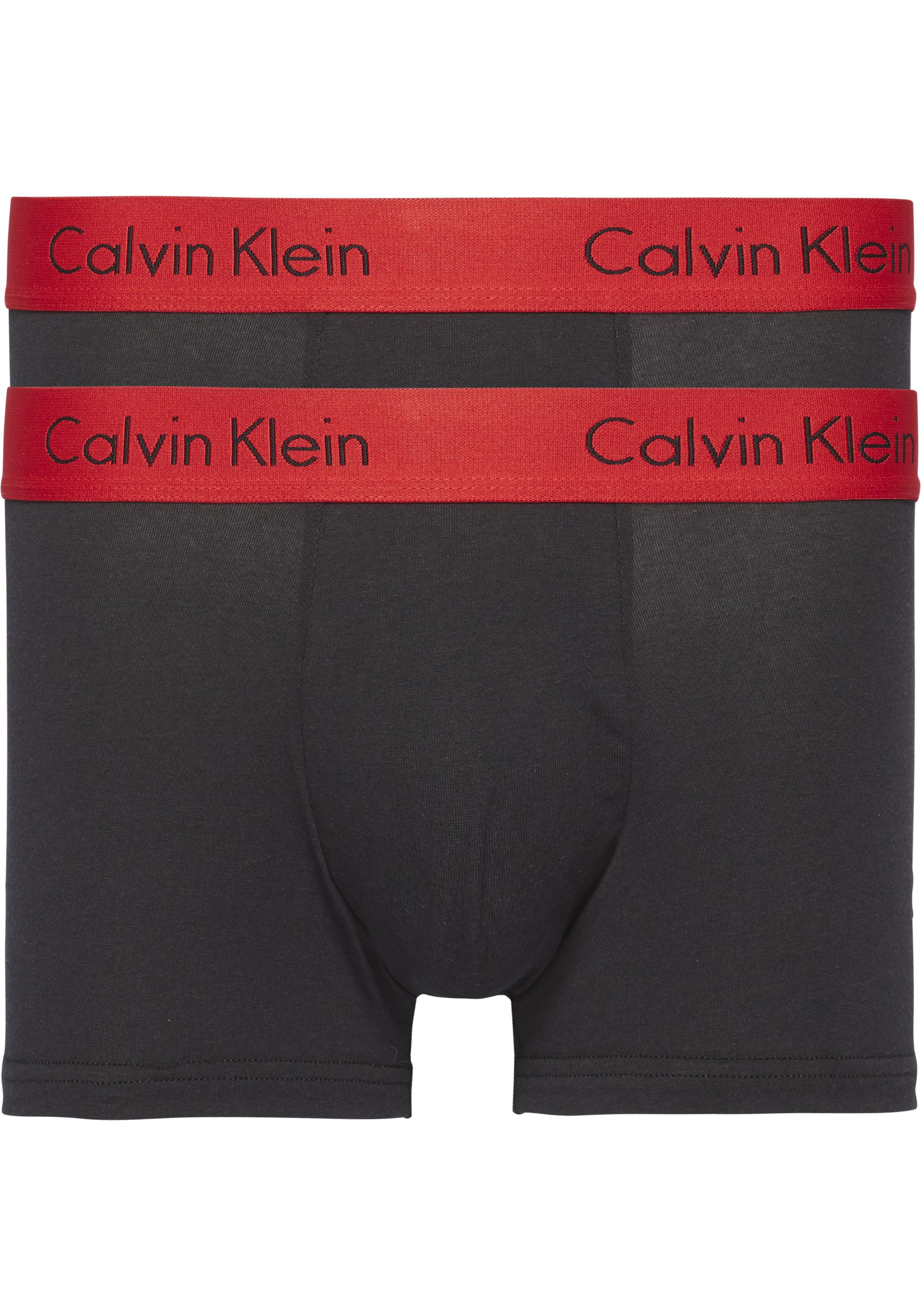 Calvin Klein Trunk (2-pack), heren boxers normale lengte, zwart