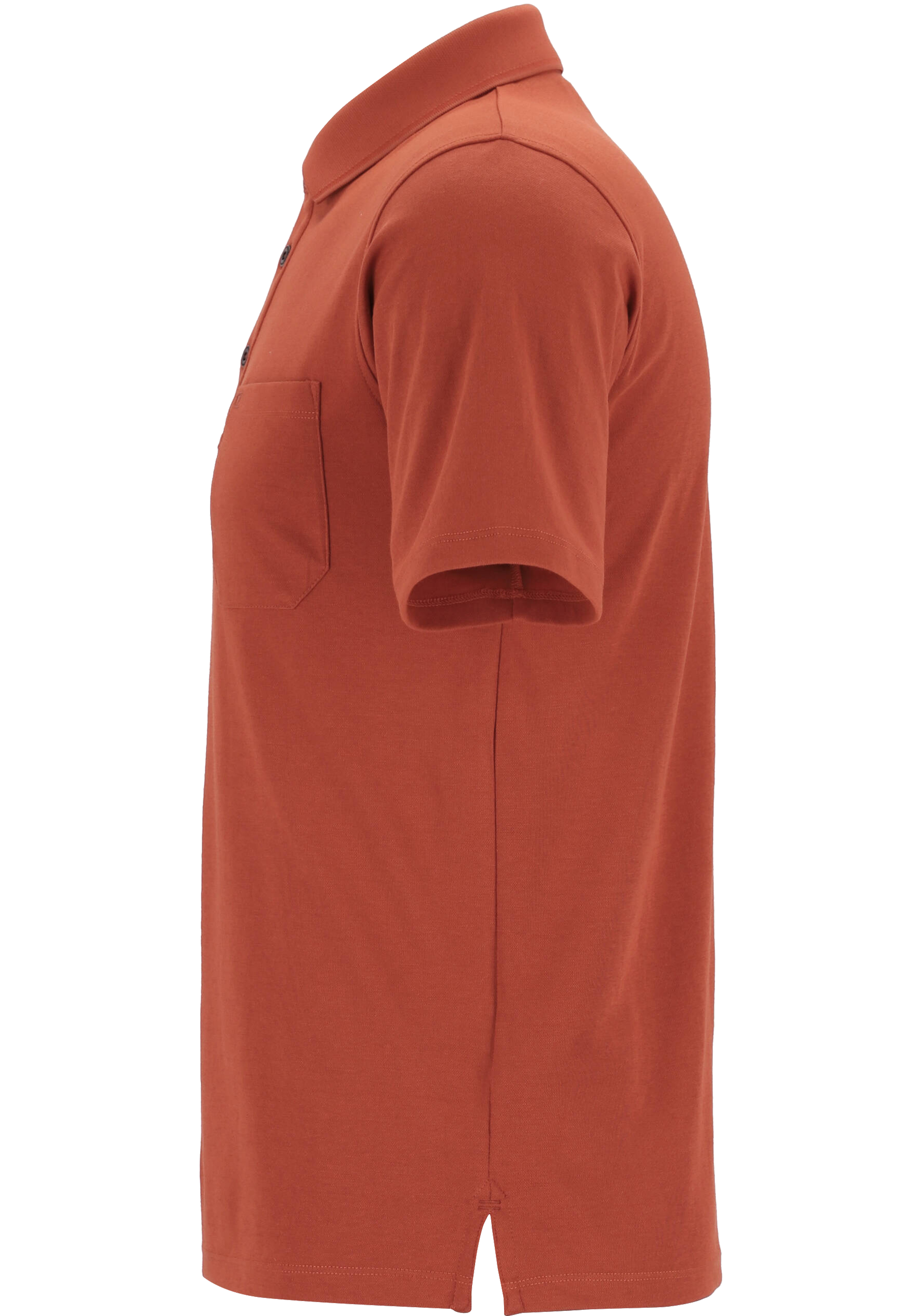 CASA MODA comfort fit poloshirt, roestbruin