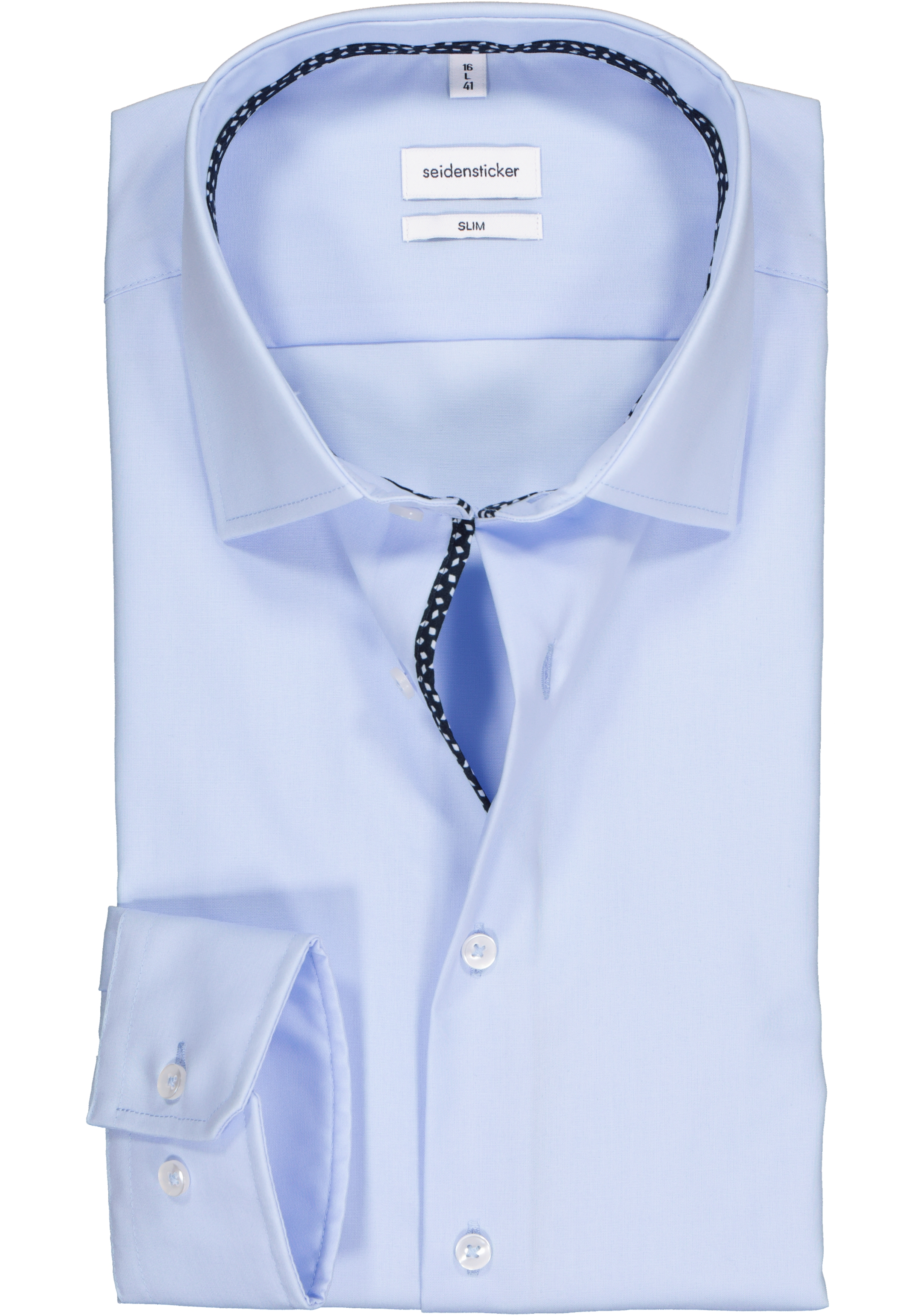 Seidensticker slim fit overhemd, lichtblauw (contrast)  