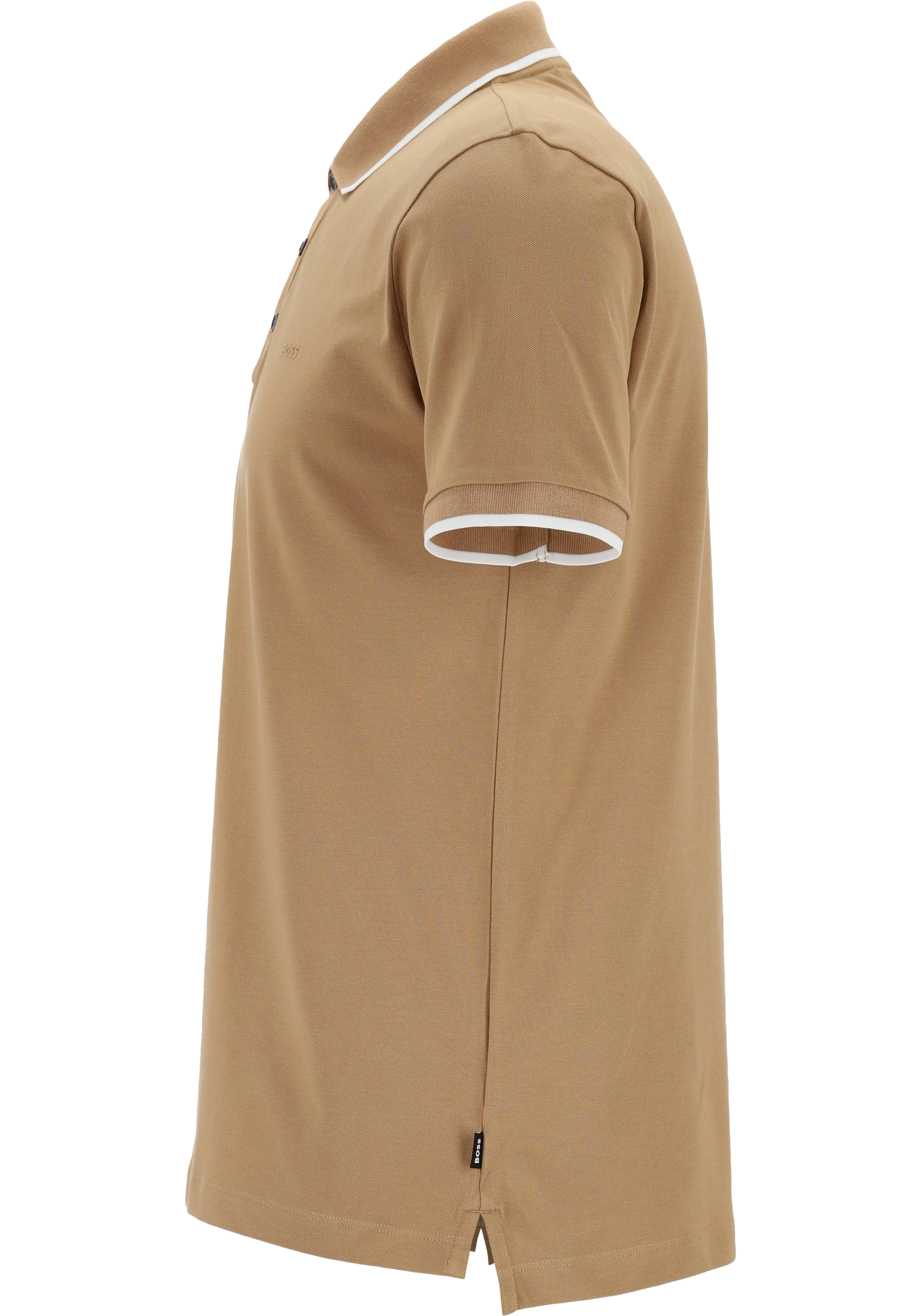 BOSS Parlay regular fit polo, pique, midden beige