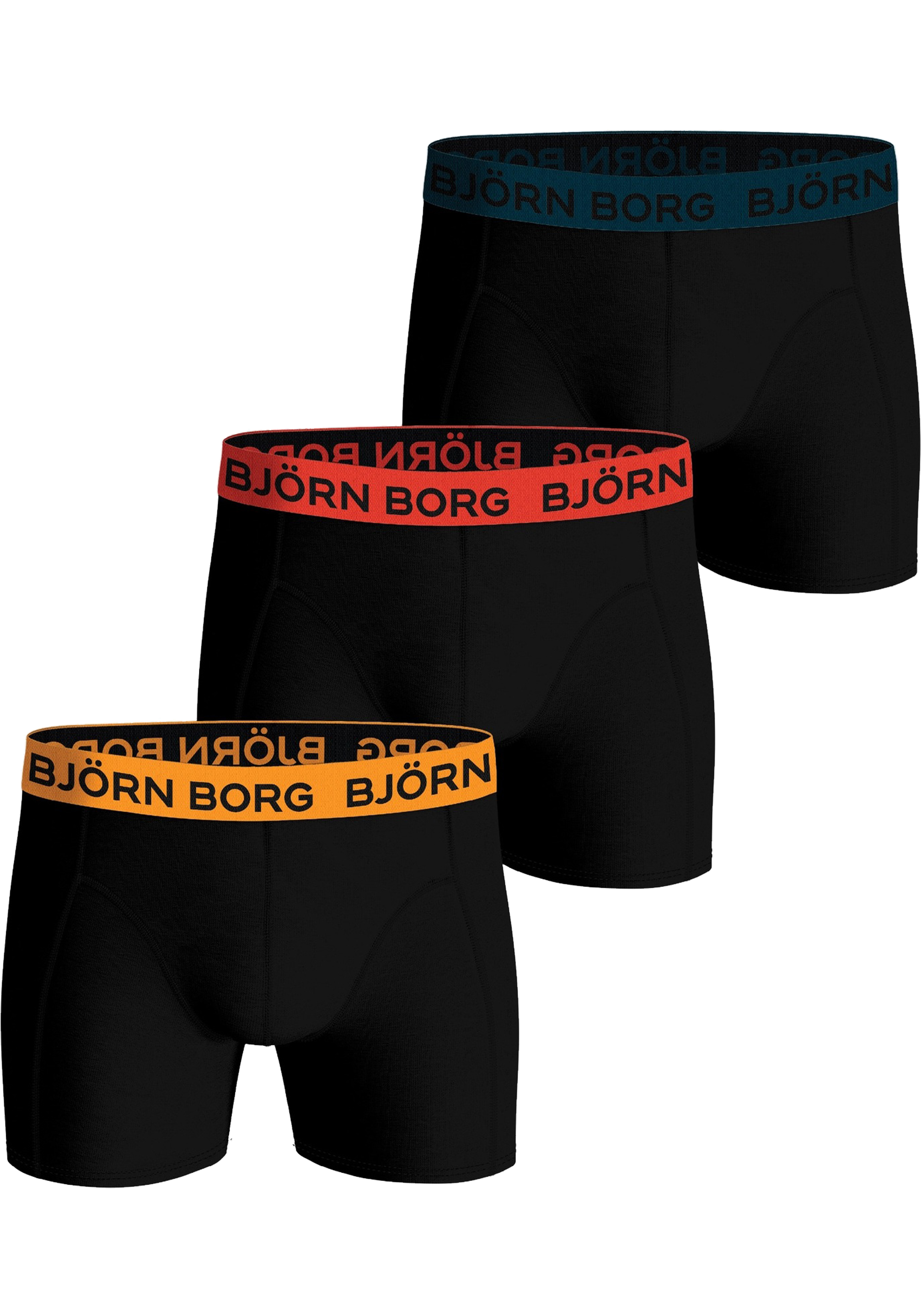 Bjorn Borg Cotton Stretch boxers, heren boxers normale lengte (3-pack), multicolor