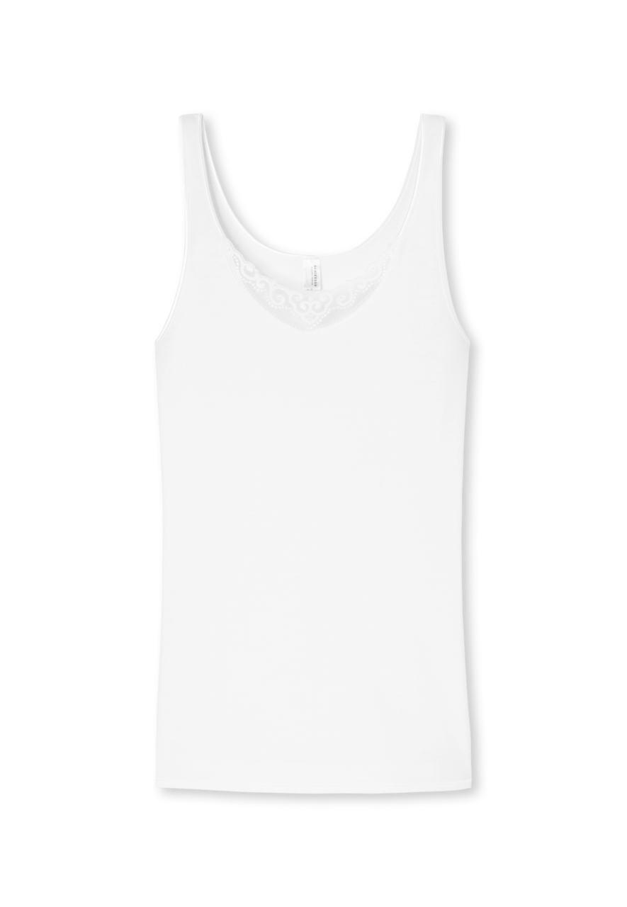 SCHIESSER selected! premium singlet (1-pack), dames hemd wit