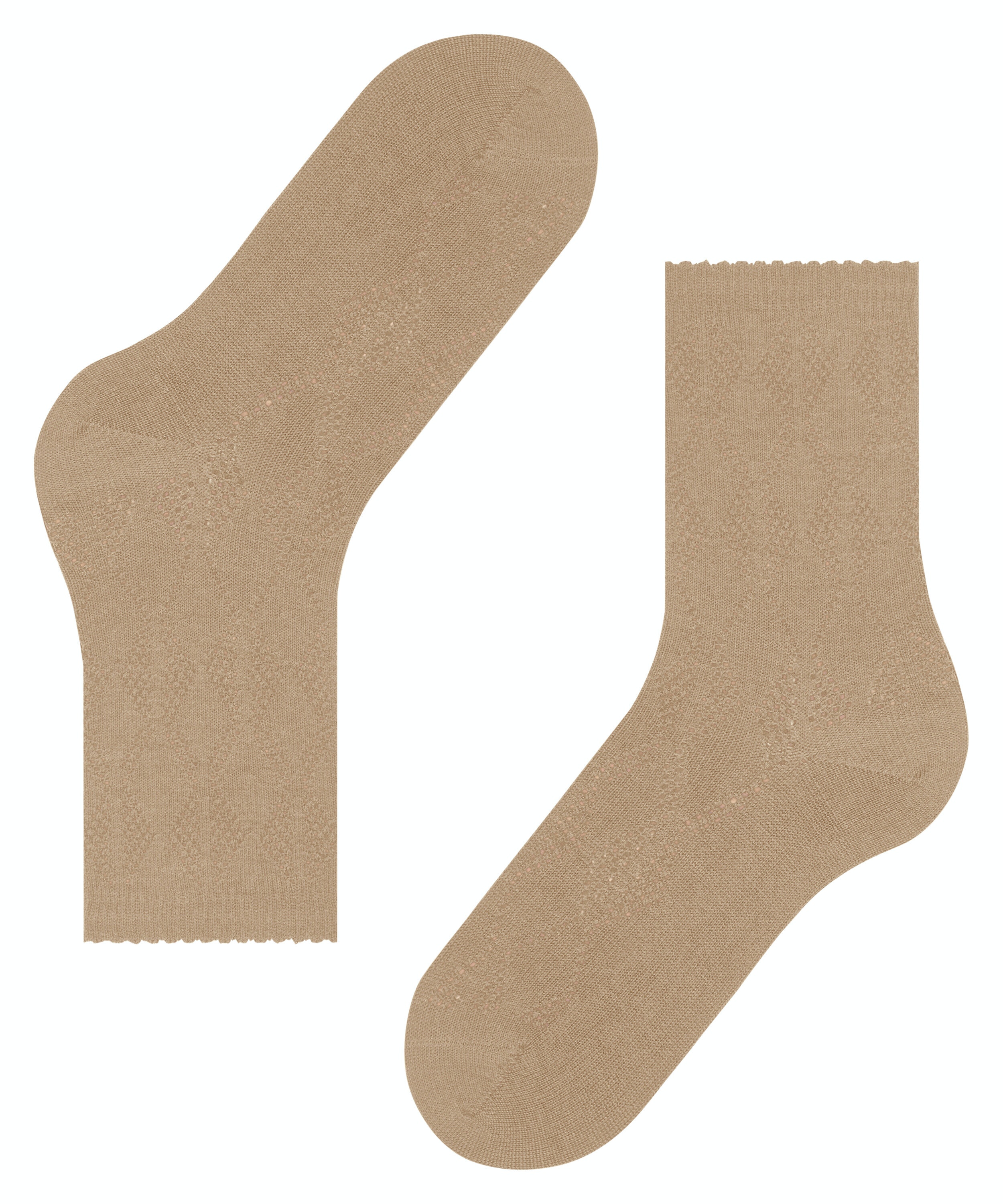 FALKE Argyle Vibe damessokken, beige (dune)