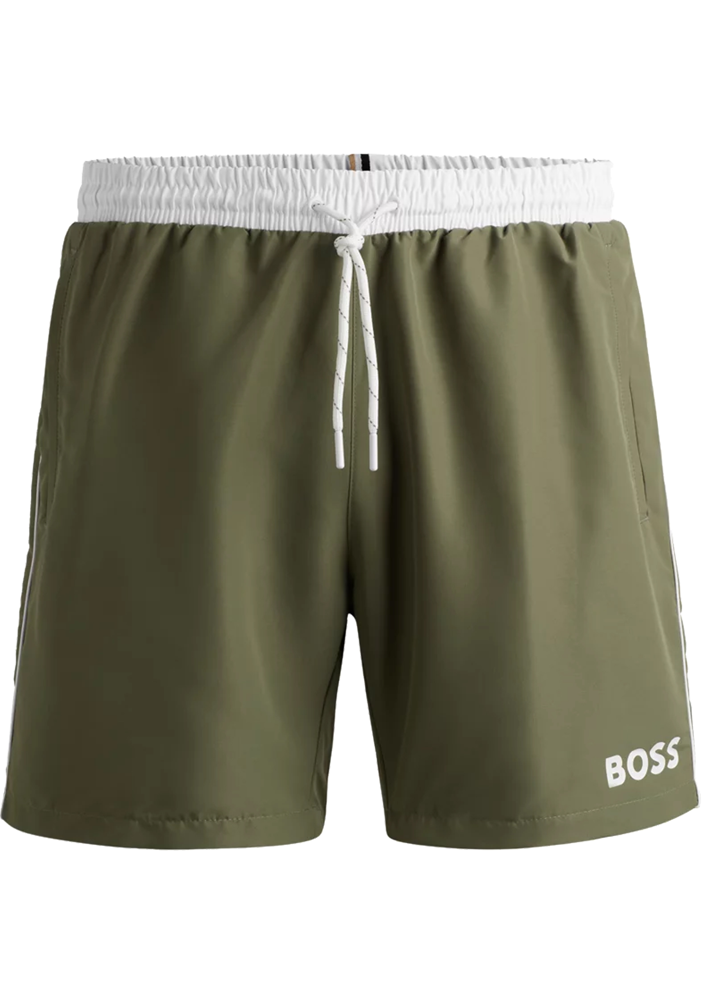 HUGO BOSS Starfish swim shorts, heren zwembroek, olijfgroen