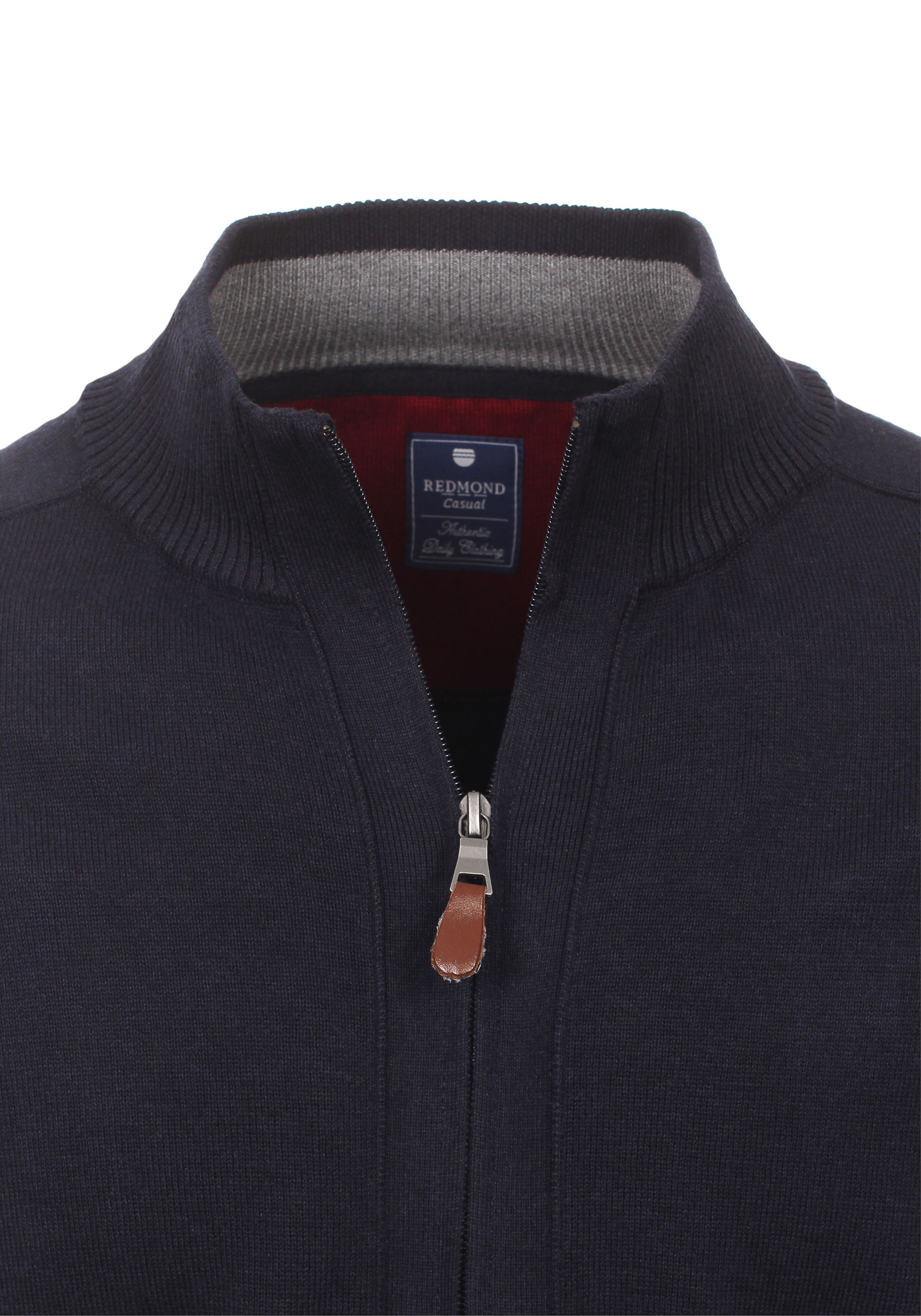Redmond heren vest katoen, met rits, marine blauw