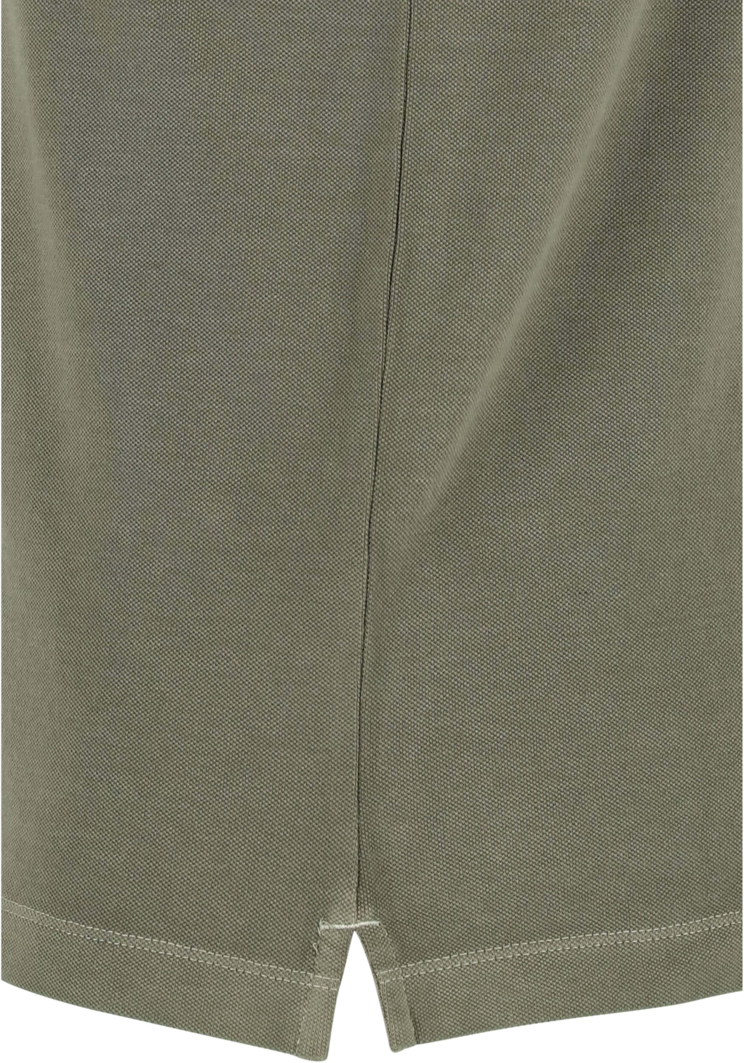 Marc O'Polo shaped fit polo, heren poloshirt, olijfgroen