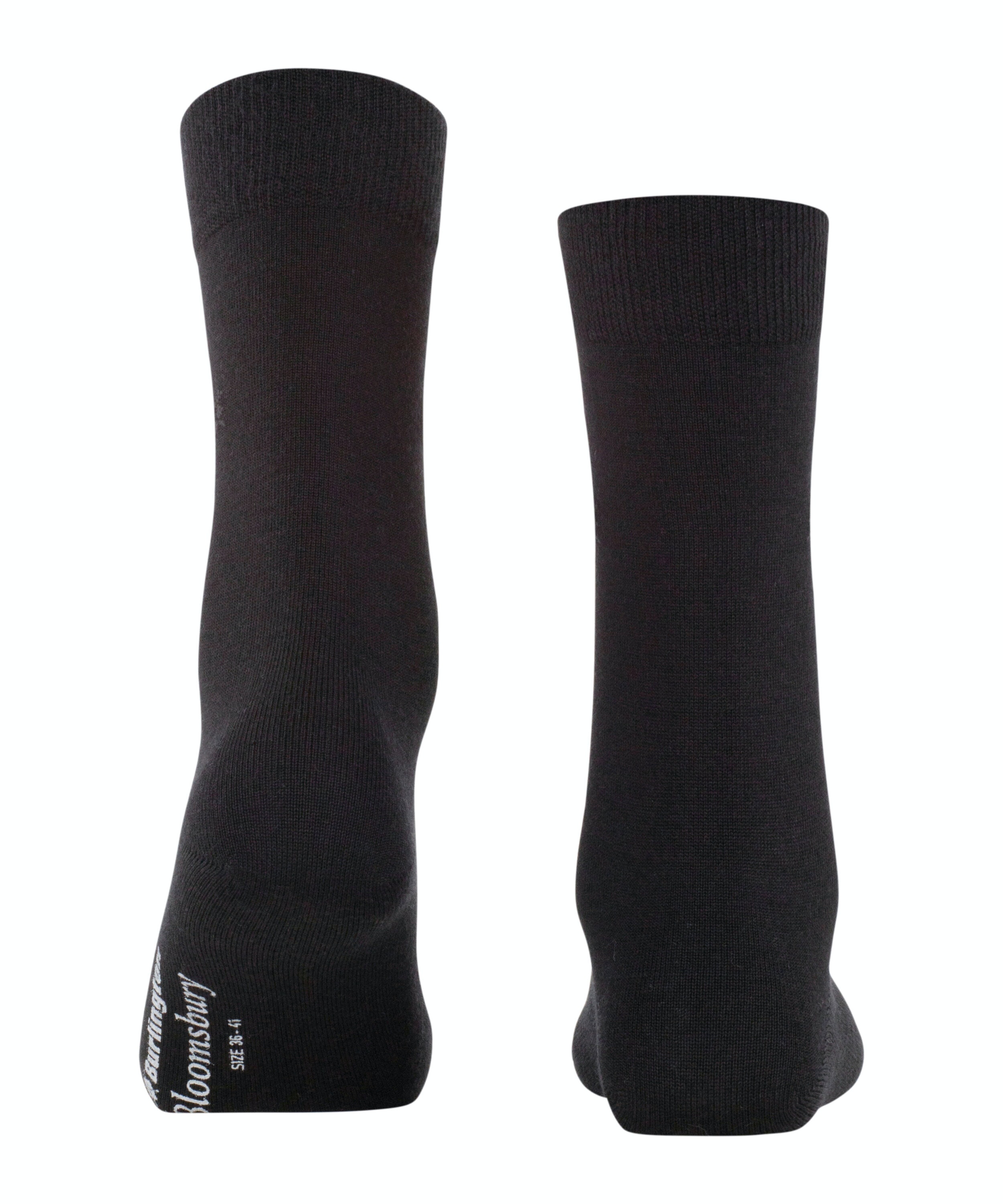 Burlington Bloomsbury damessokken, zwart (black)