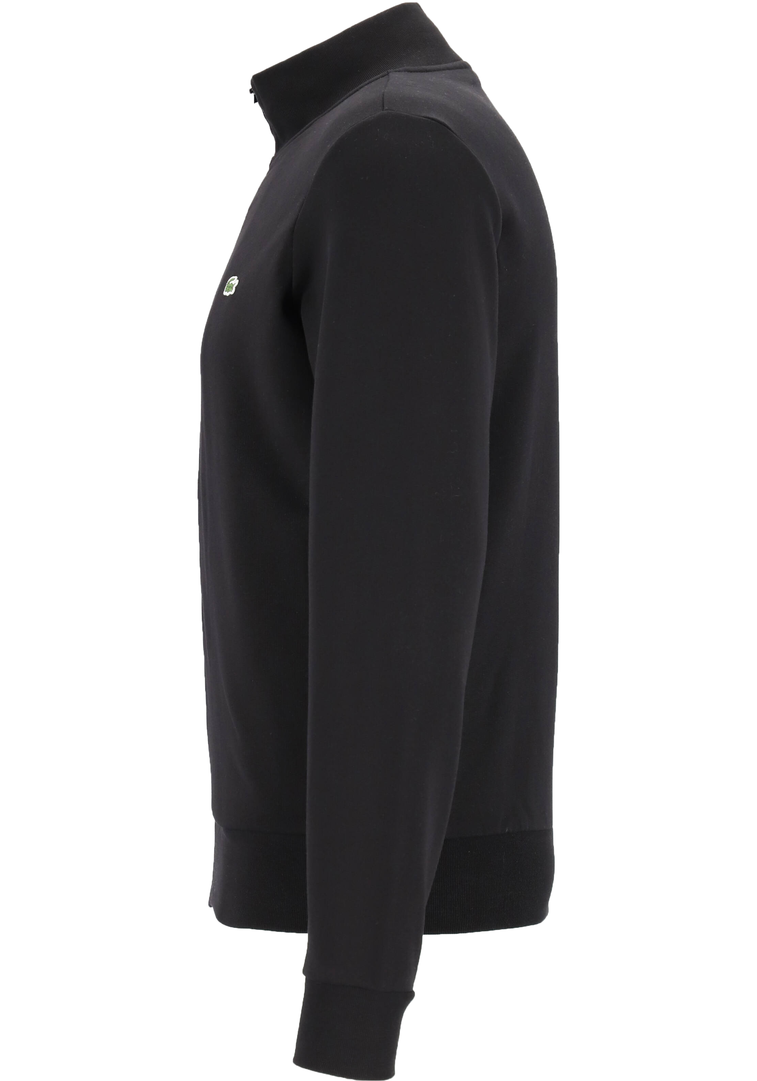 Lacoste heren sweatvest, met rits, zwart