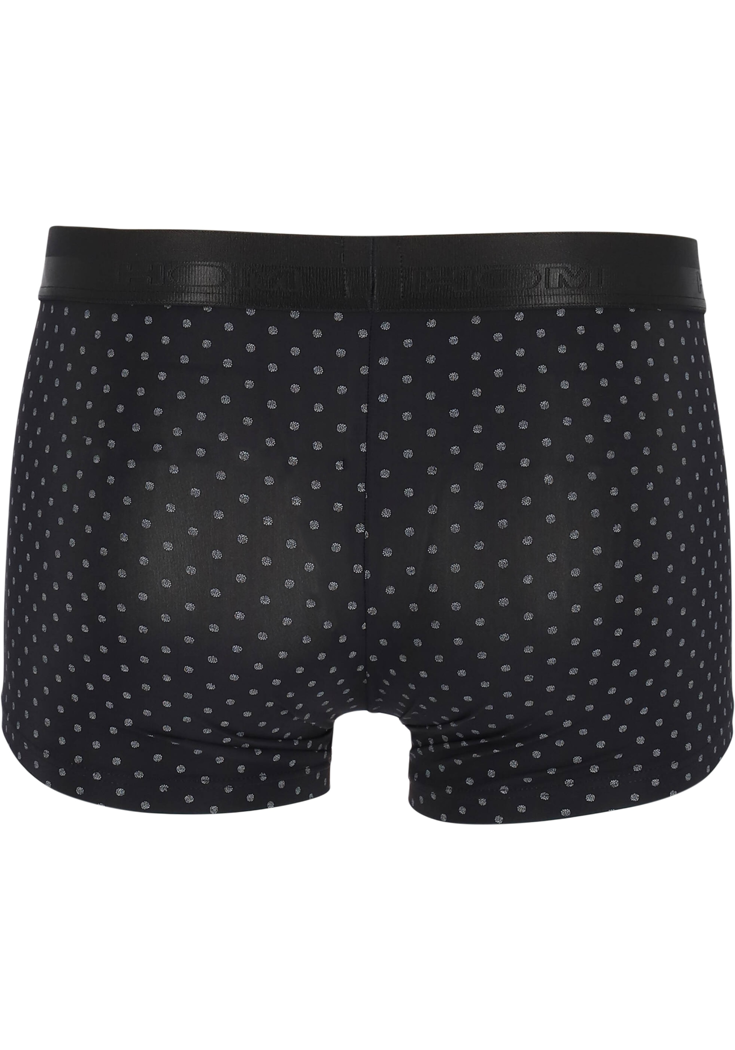 HOM Max boxer briefs (1-pack), heren boxer microfiber kort, zwart dessin