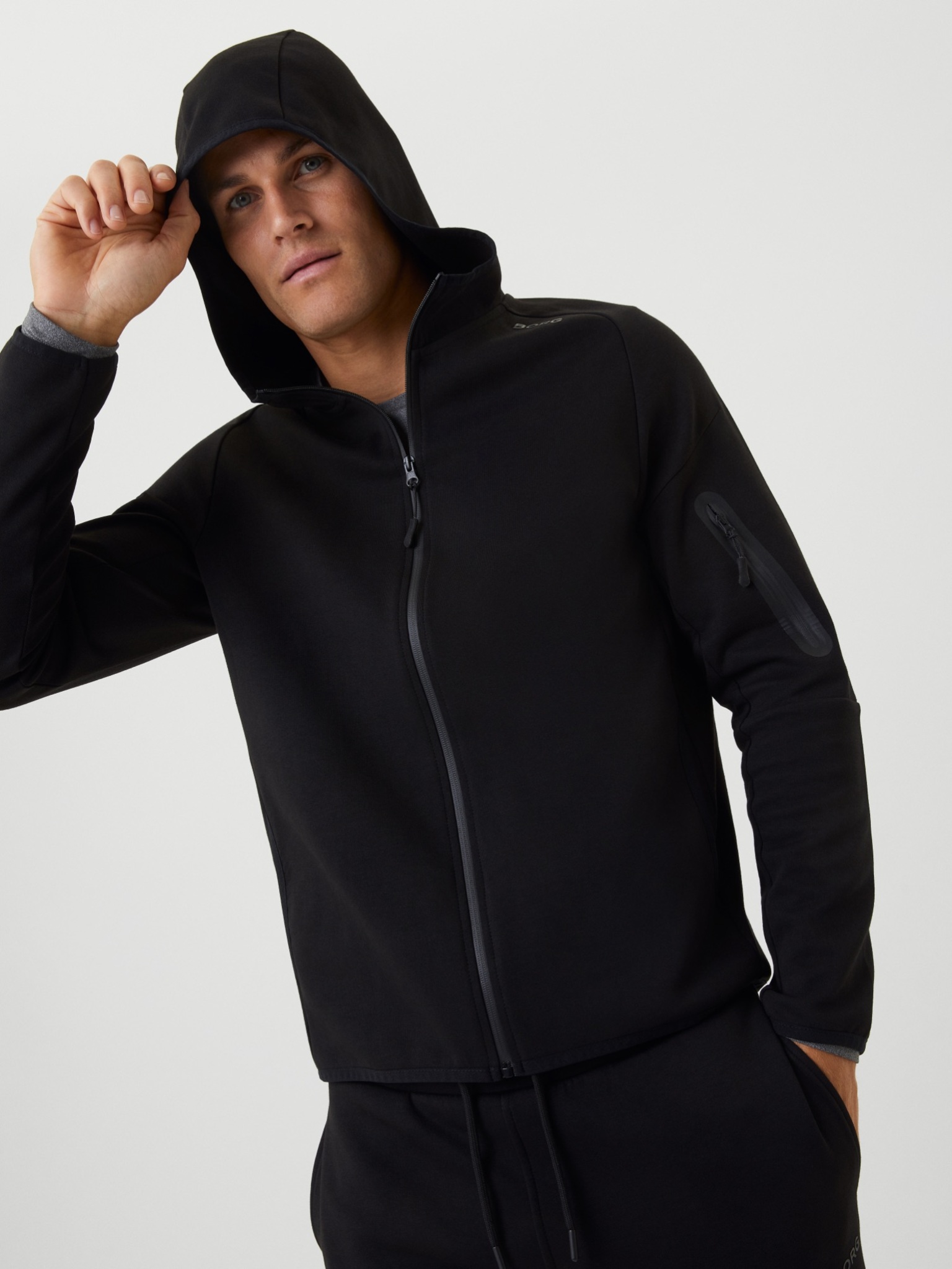 Bjorn Borg tech sweat hoodie, zwart