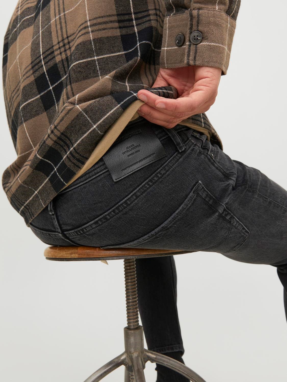 JACK & JONES Mike Original regular fit, heren jeans, zwart denim