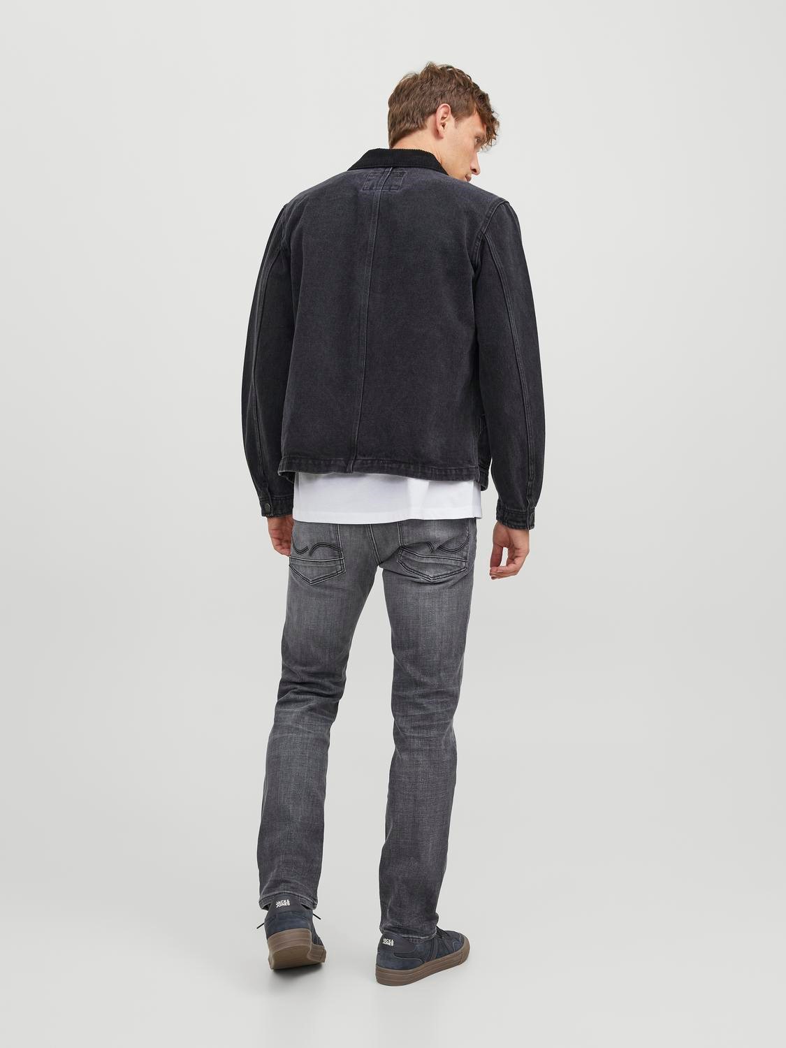 JACK & JONES Tim Davis regular fit, heren jeans, grijs denim