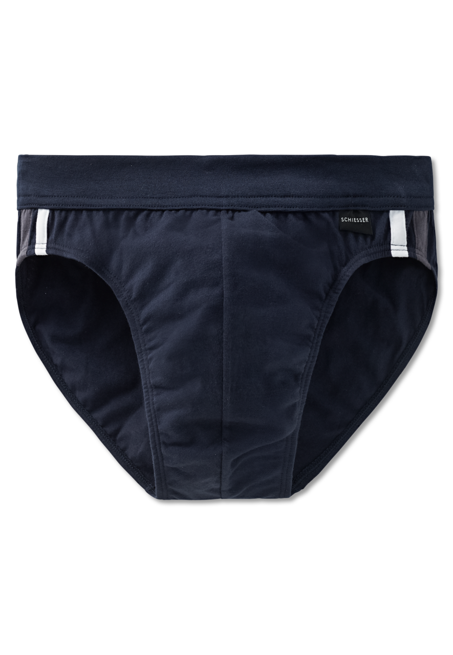 SCHIESSER Dark Sapphire slip (1-pack), heren rio slip donkerblauw