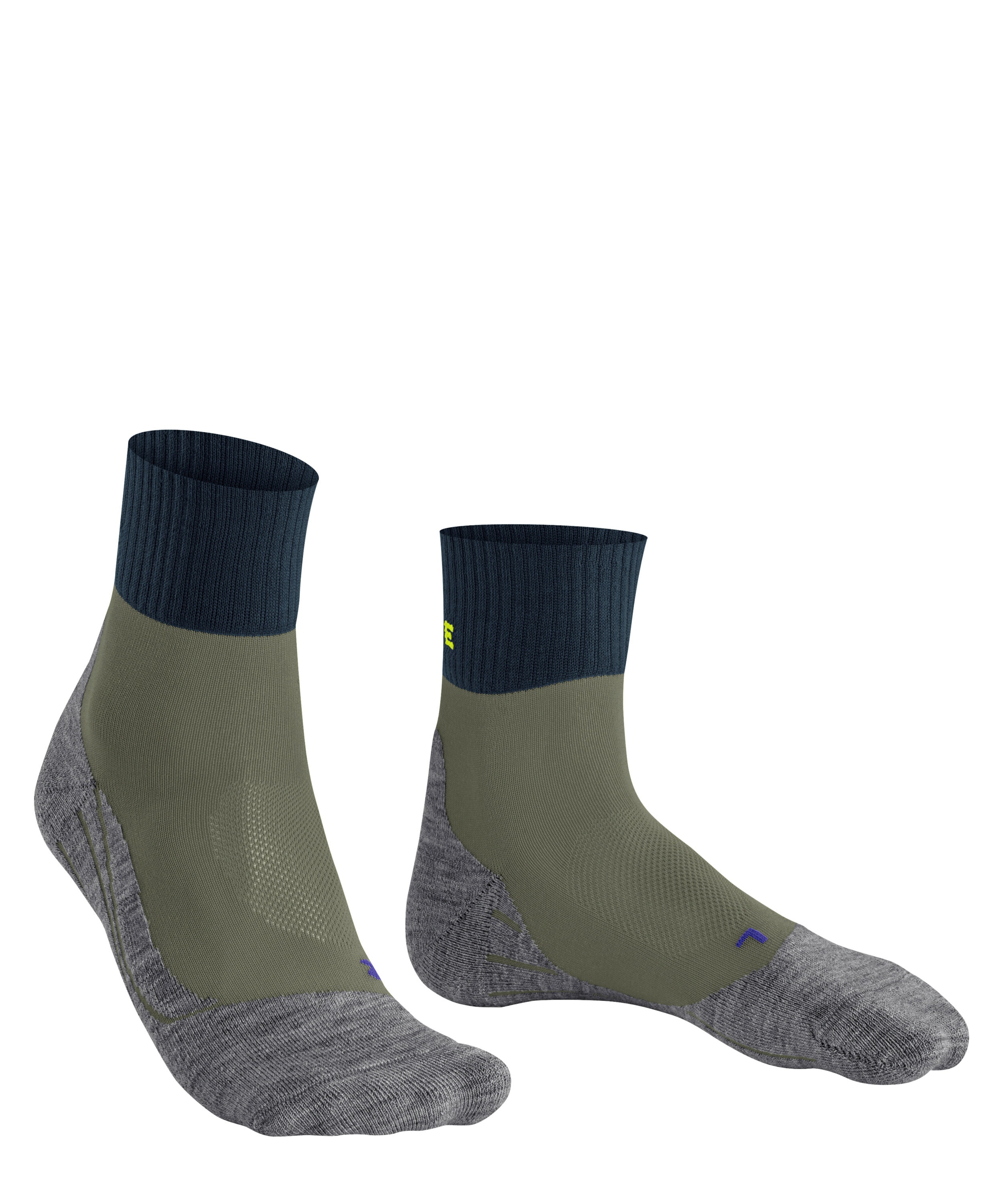 FALKE TK2 Explore Cool Short heren trekking sokken kort, groen (calla green)