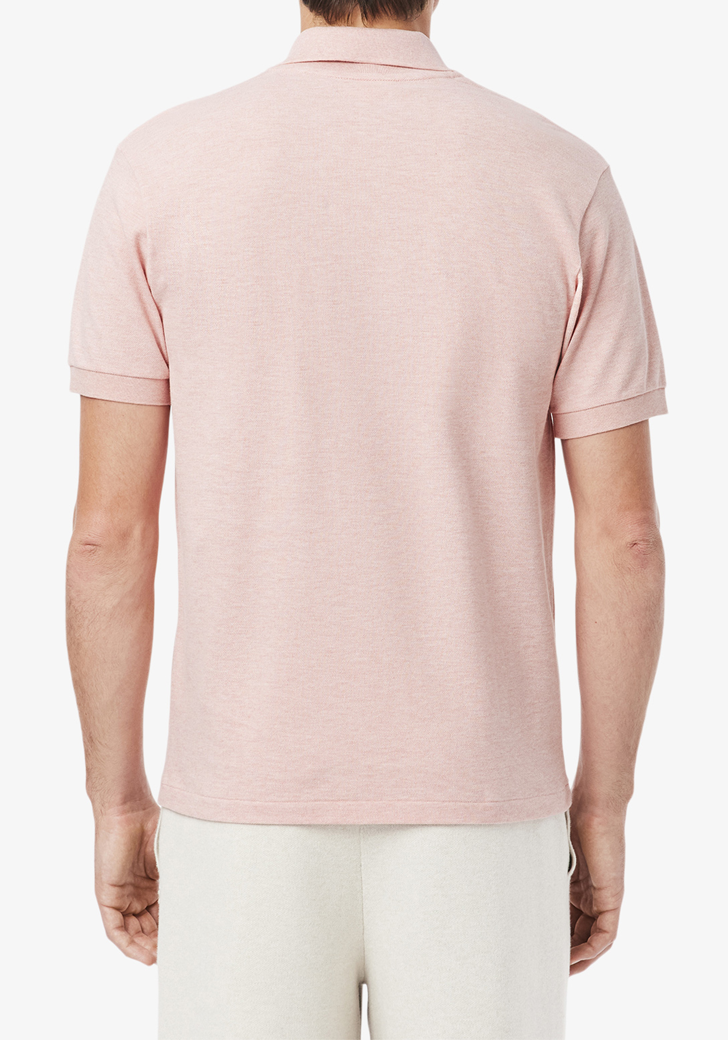 Lacoste Classic Fit polo, roze melange